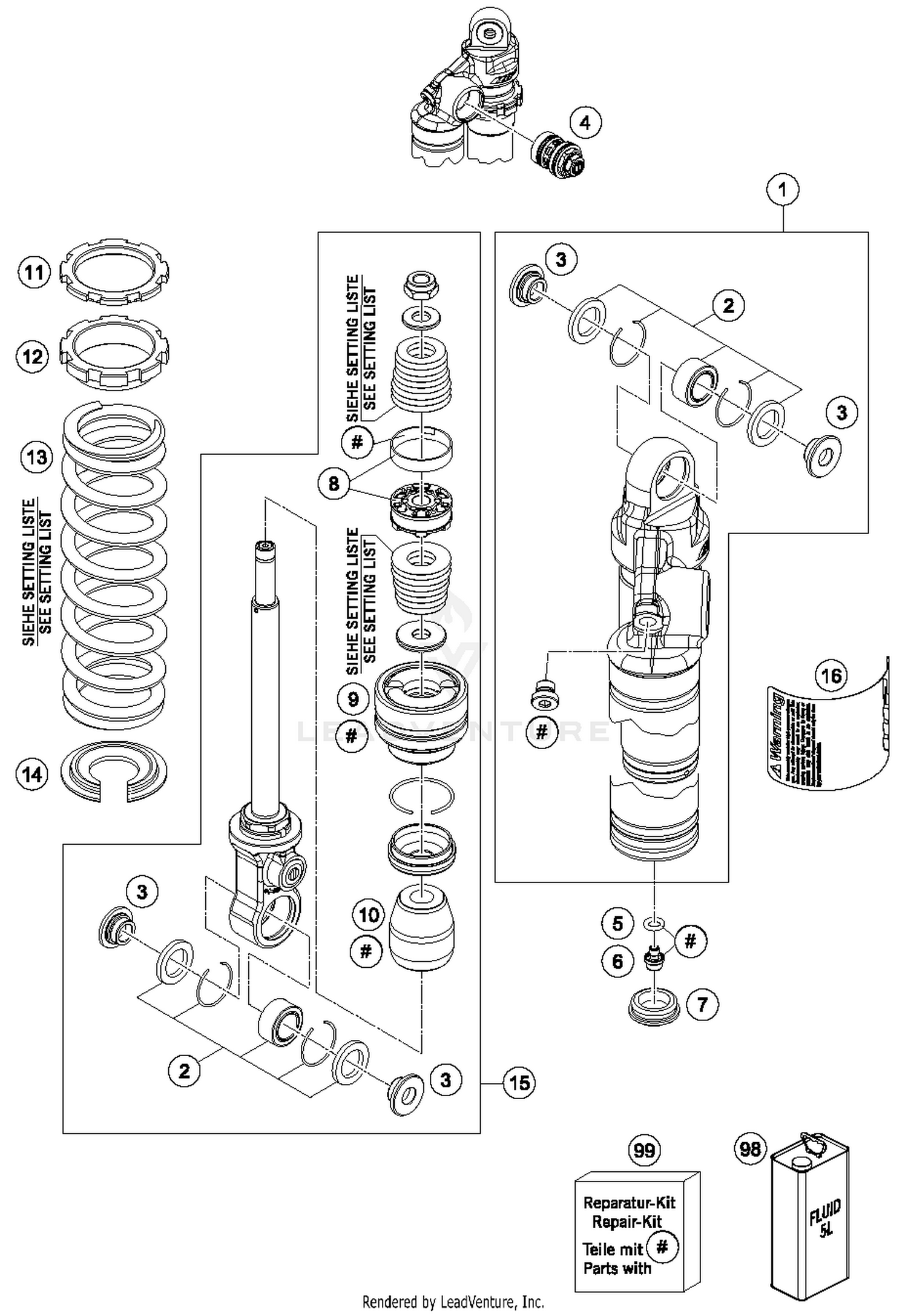 Shock Absorber Disassembled