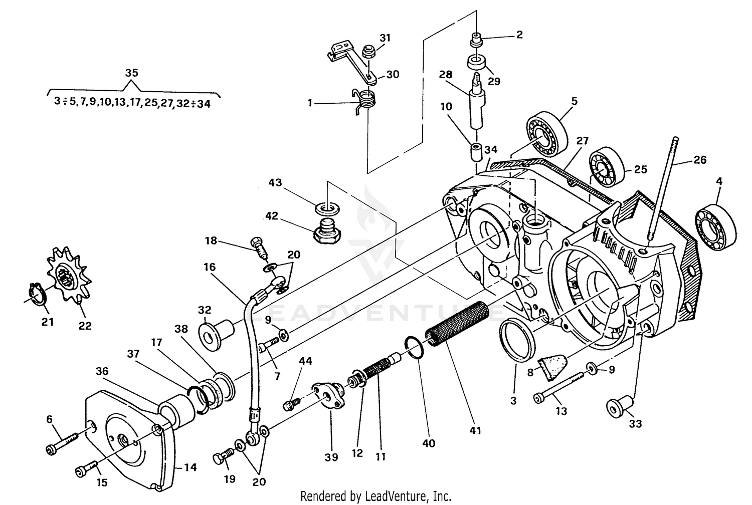 R.H. Half Crankcase