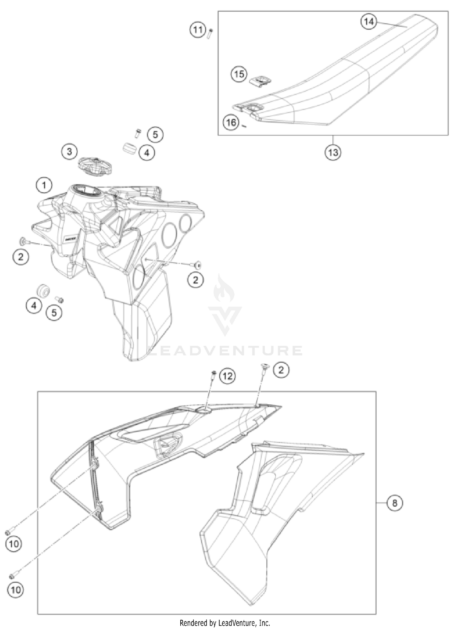 TANK, SEAT