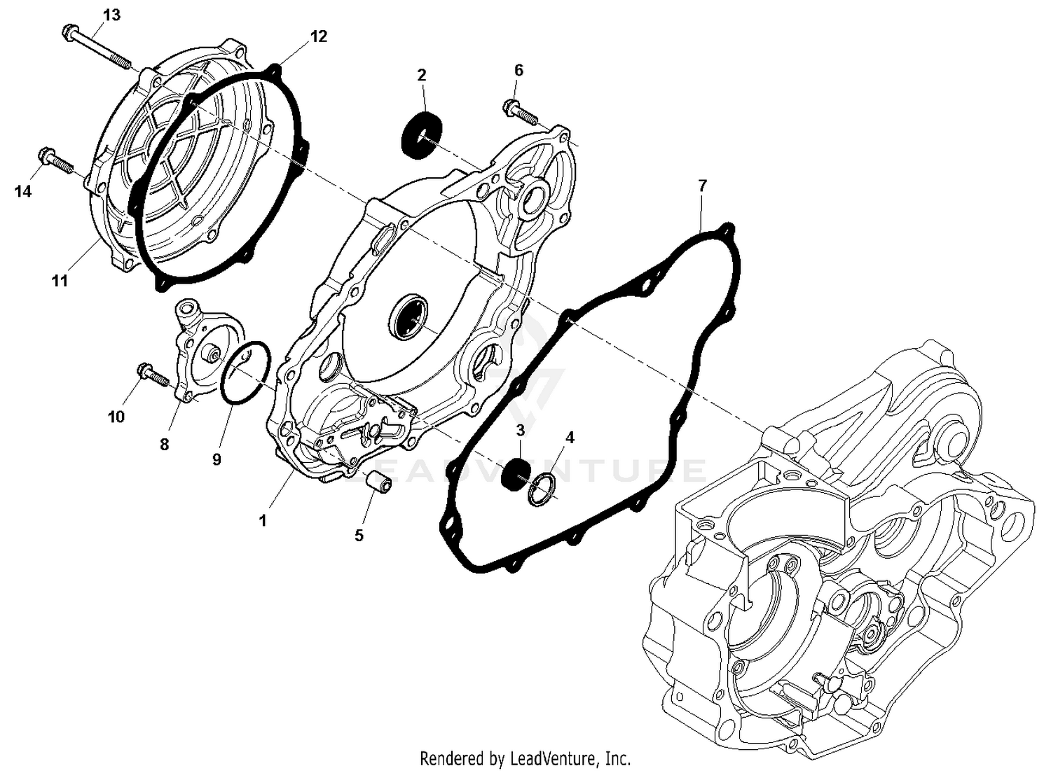 R.H. Half Crankcase Covers