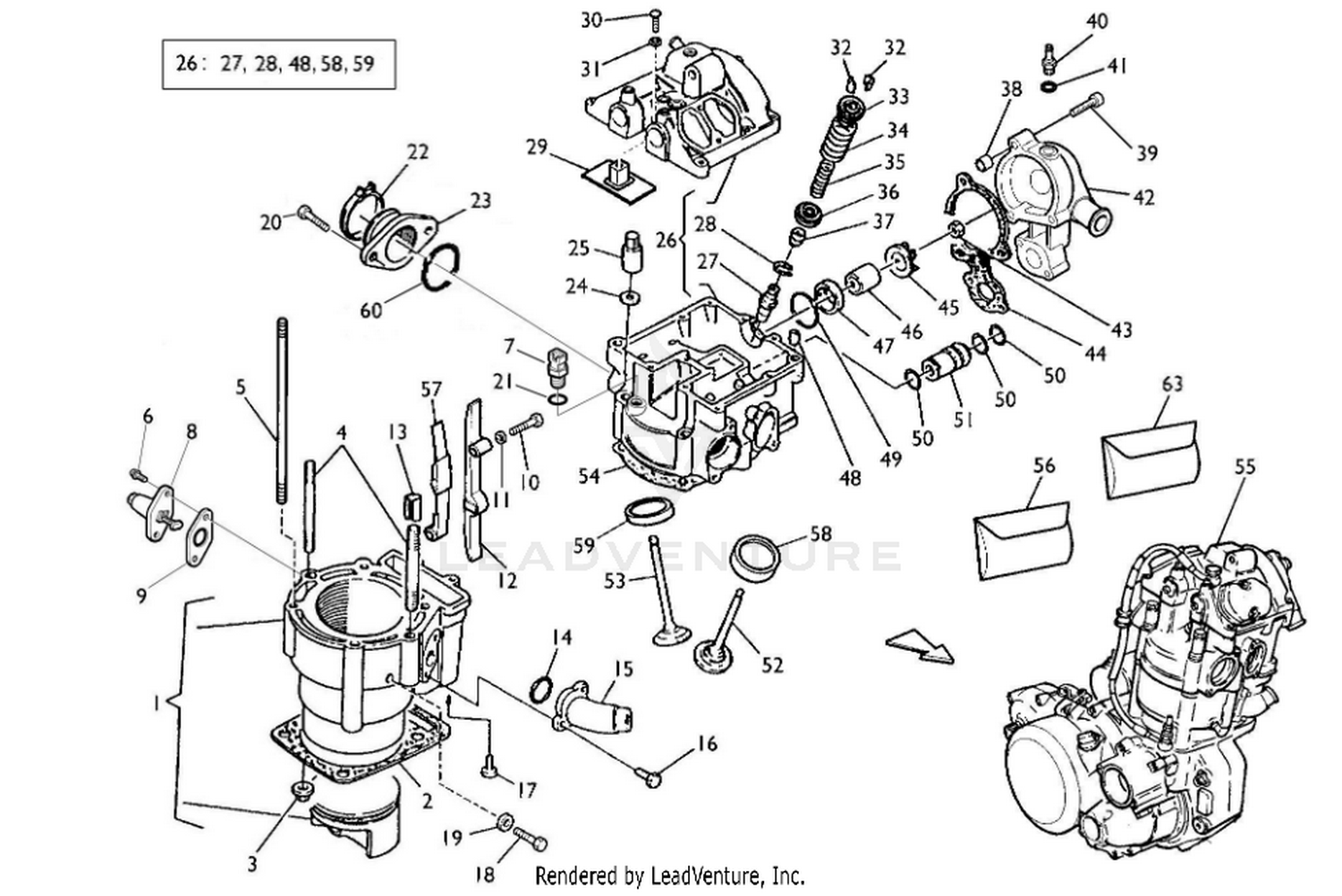 Cylinder Head, Cylinder