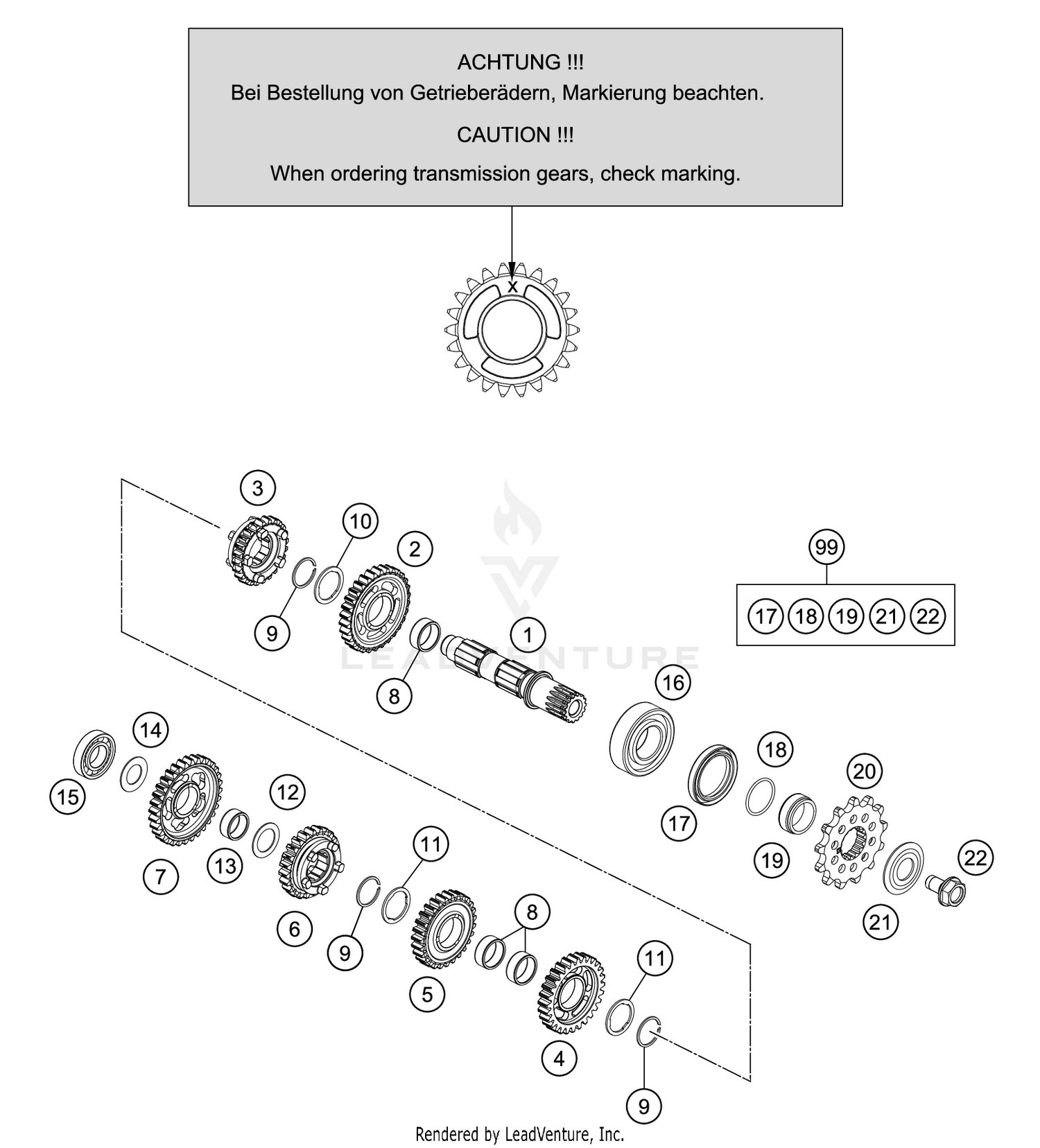 TRANSMISSION II - COUNTERSHAFT