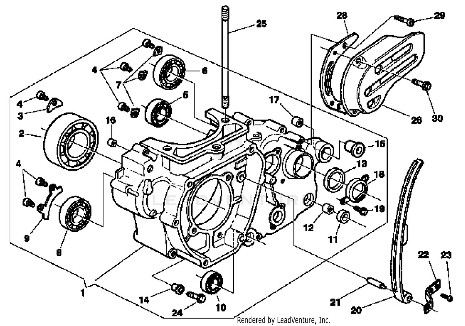L.H. Half Crankcase