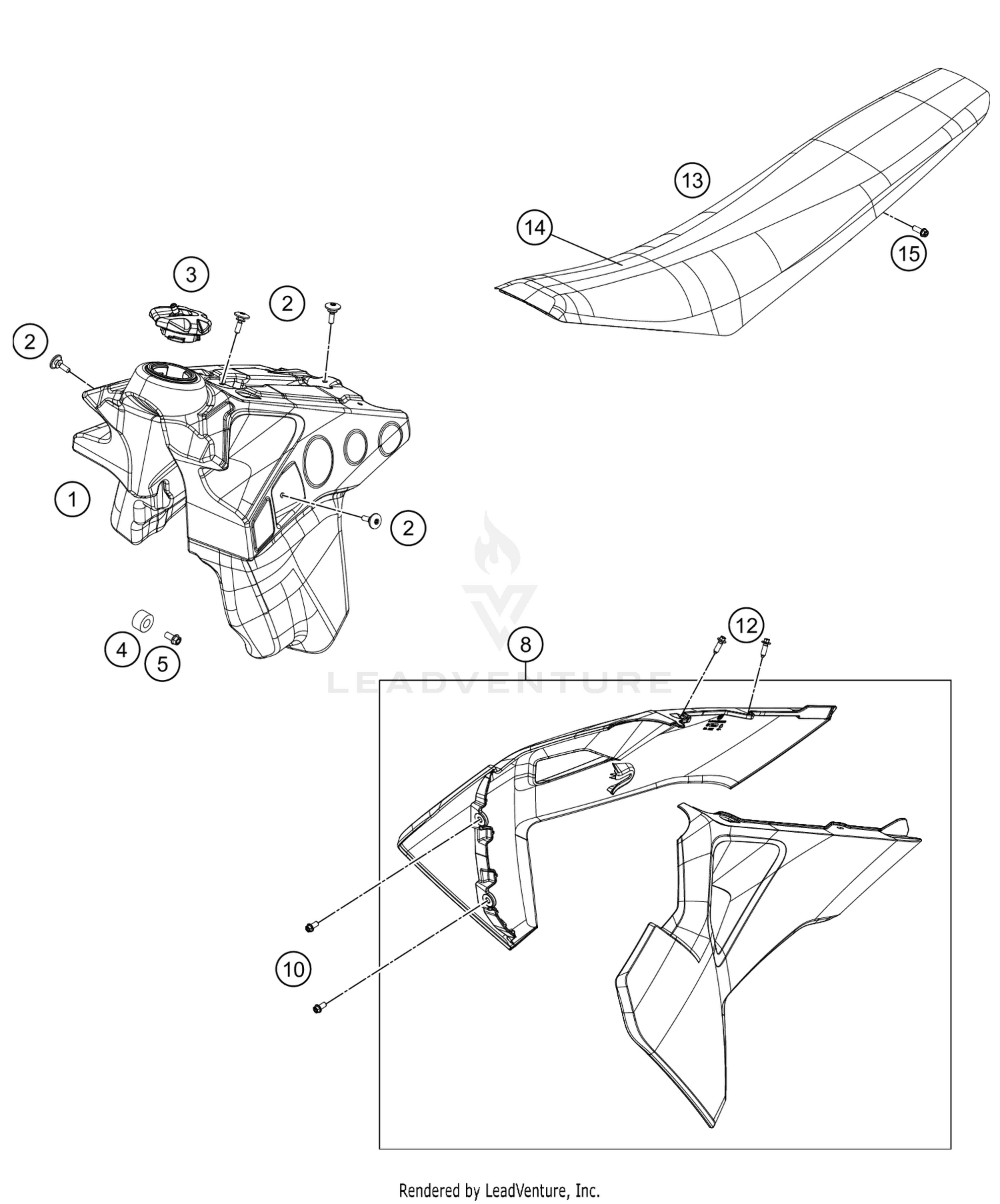 TANK, SEAT