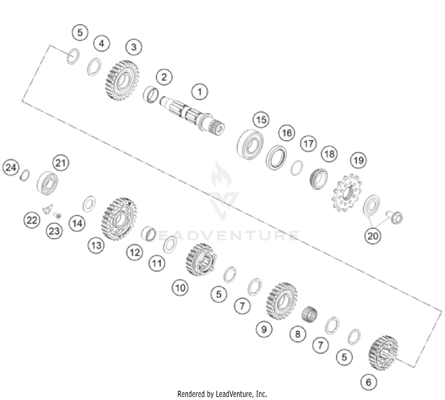 TRANSMISSION II - COUNTERSHAFT