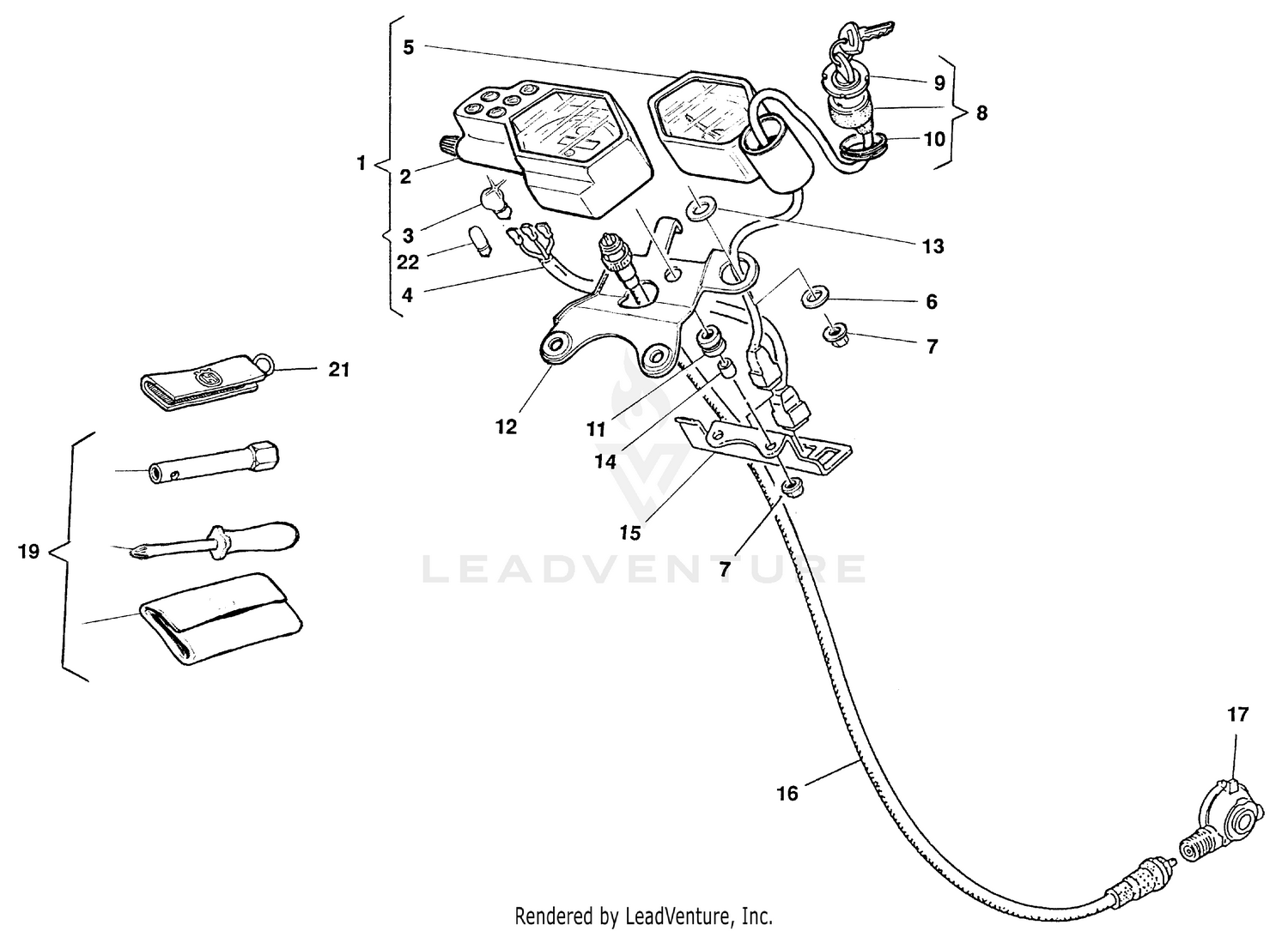 Speedometer, Tools Bag