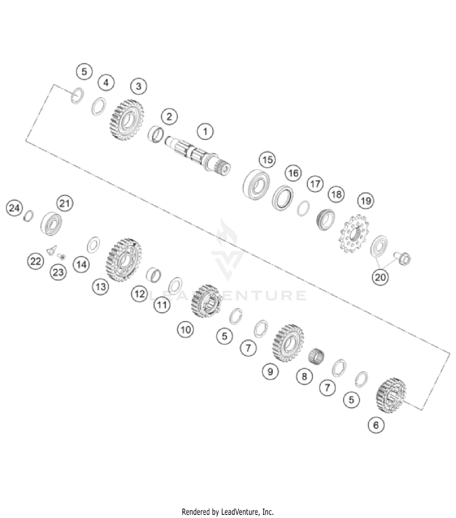 TRANSMISSION II - COUNTERSHAFT