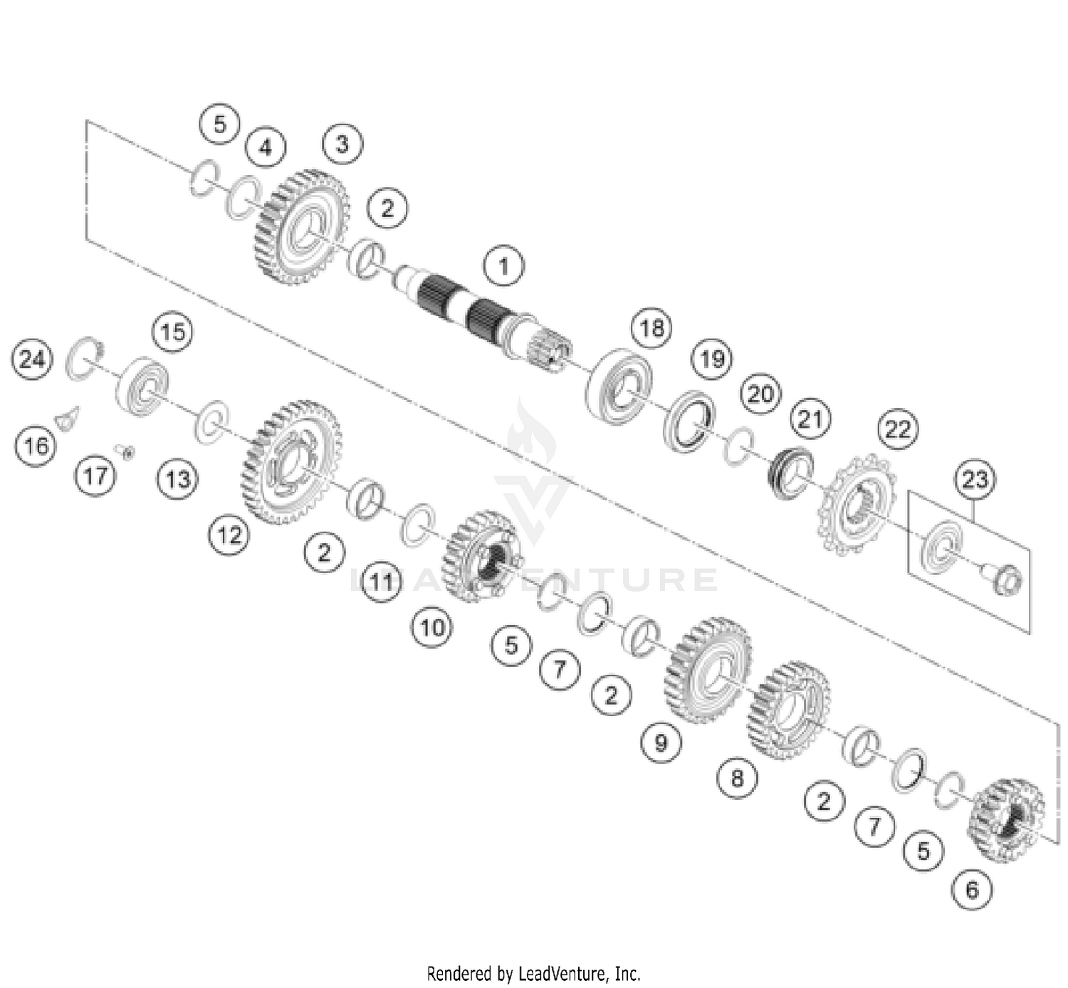 TRANSMISSION II - COUNTERSHAFT