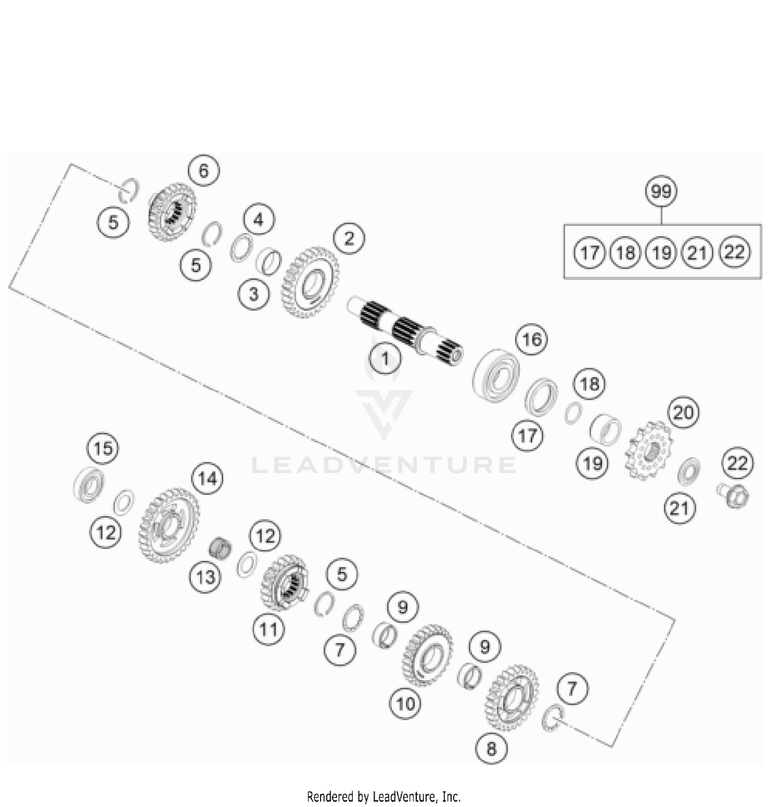 TRANSMISSION II - COUNTERSHAFT