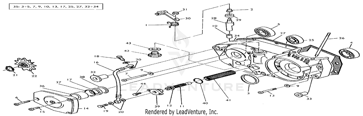 R.H. Half Crankcase Carter D.