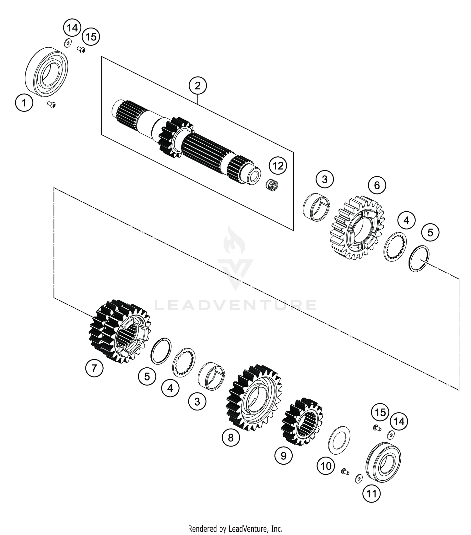 TRANSMISSION I - MAIN SHAFT