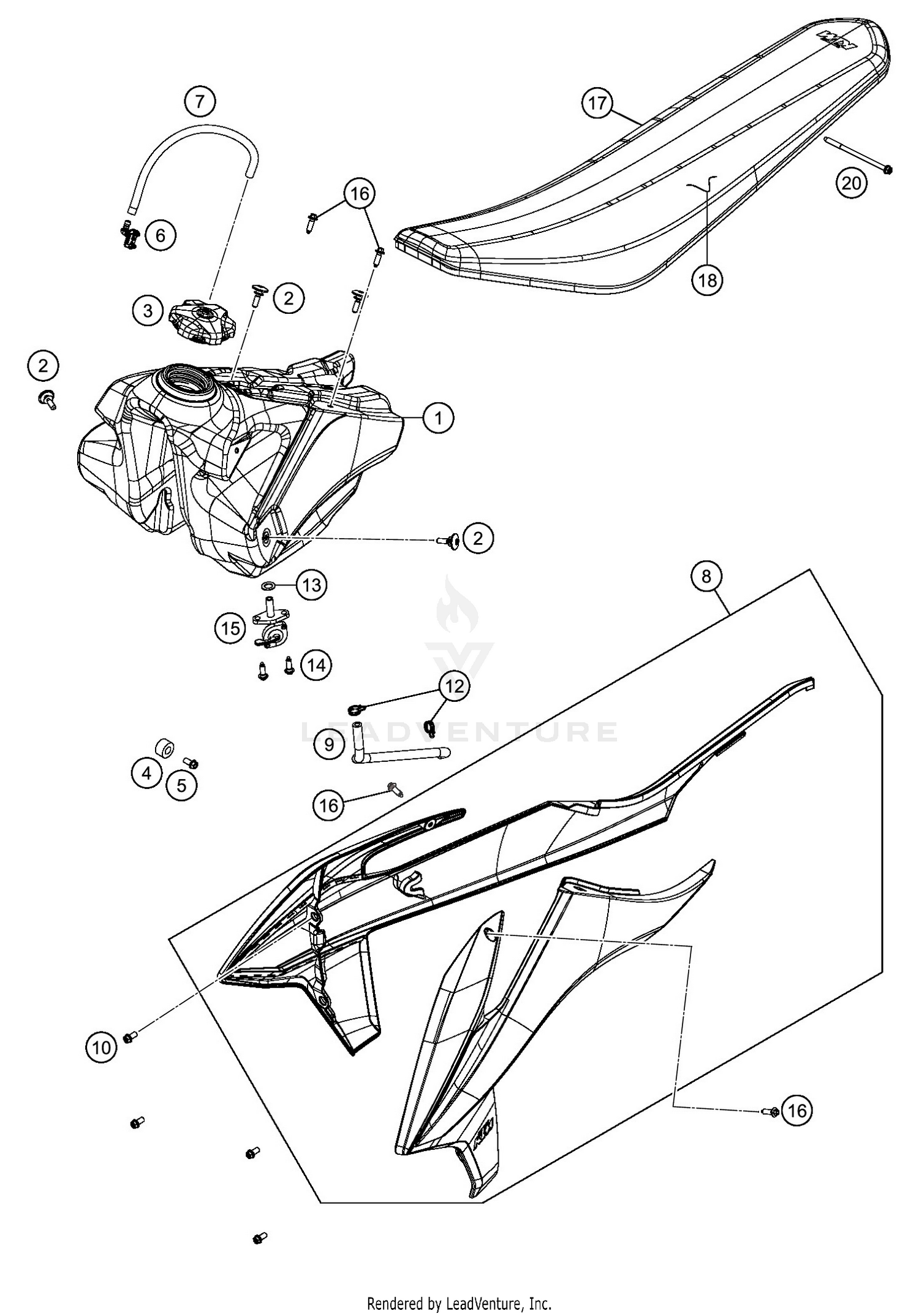 TANK, SEAT
