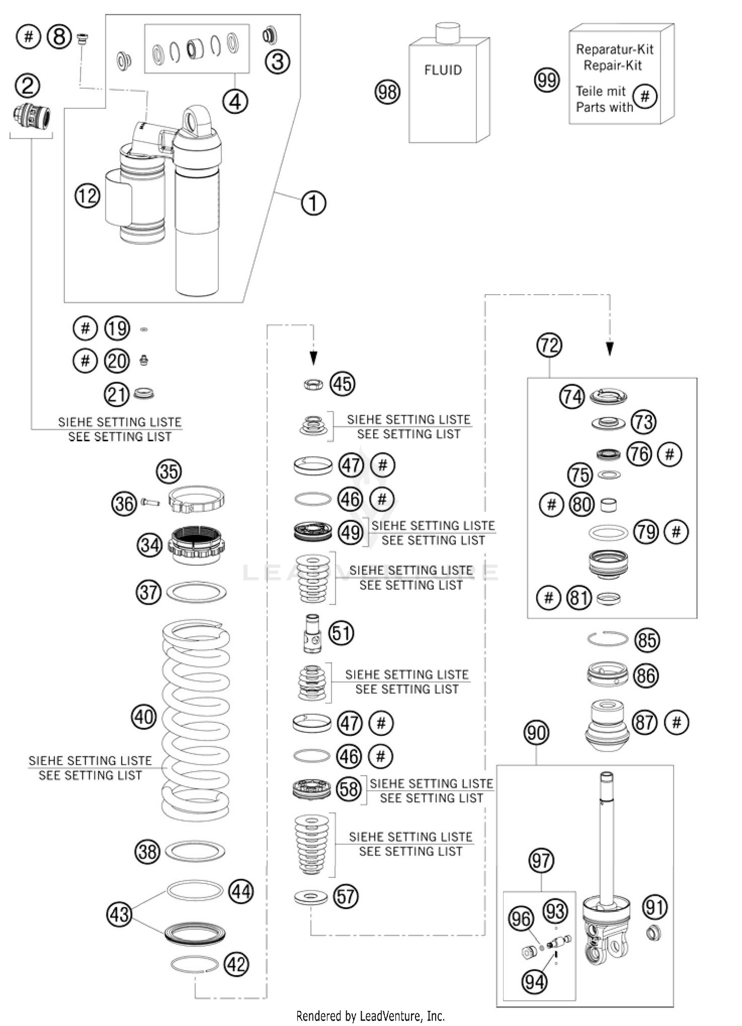 Shock Absorber Disassembled