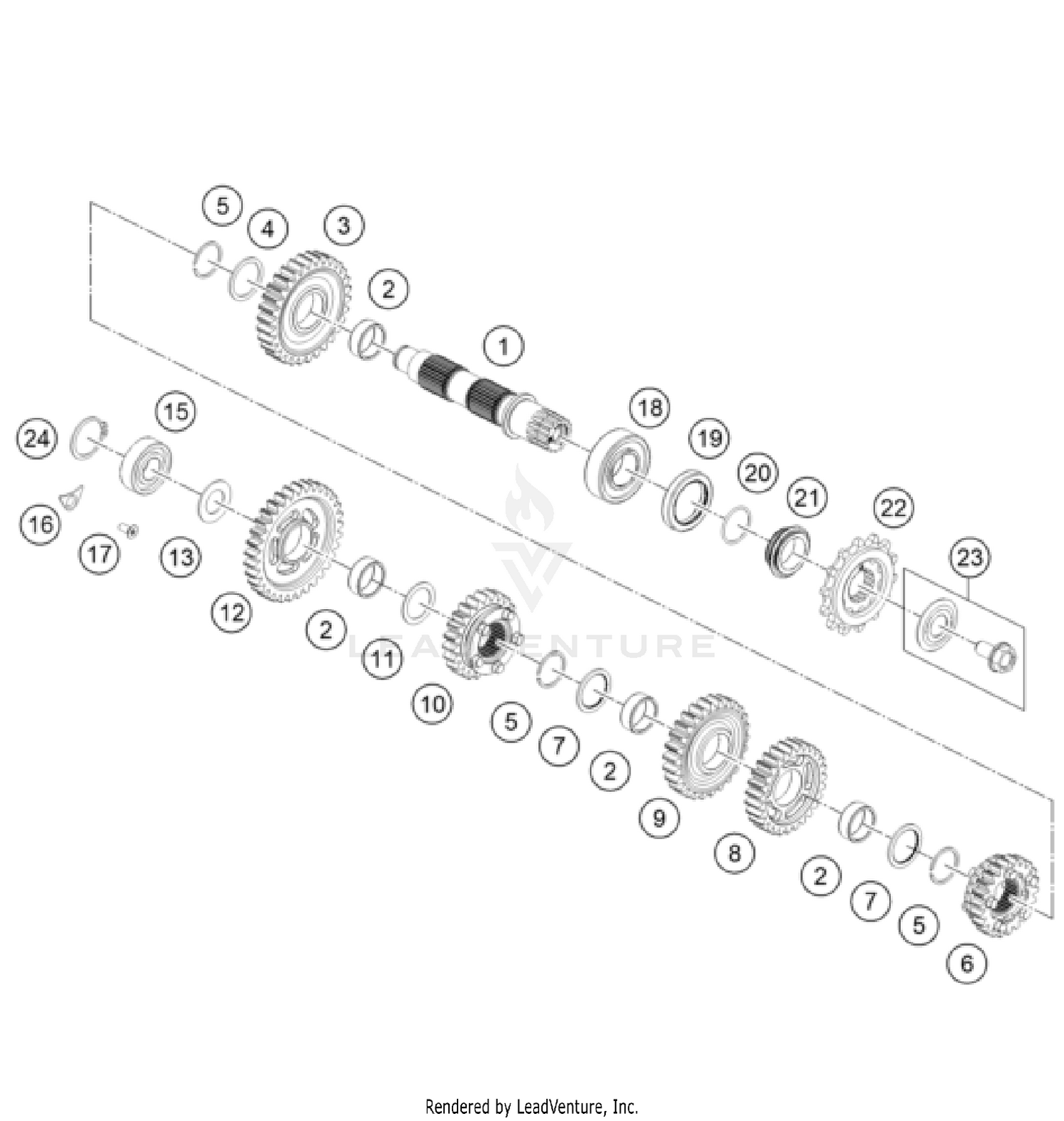 TRANSMISSION II - COUNTERSHAFT