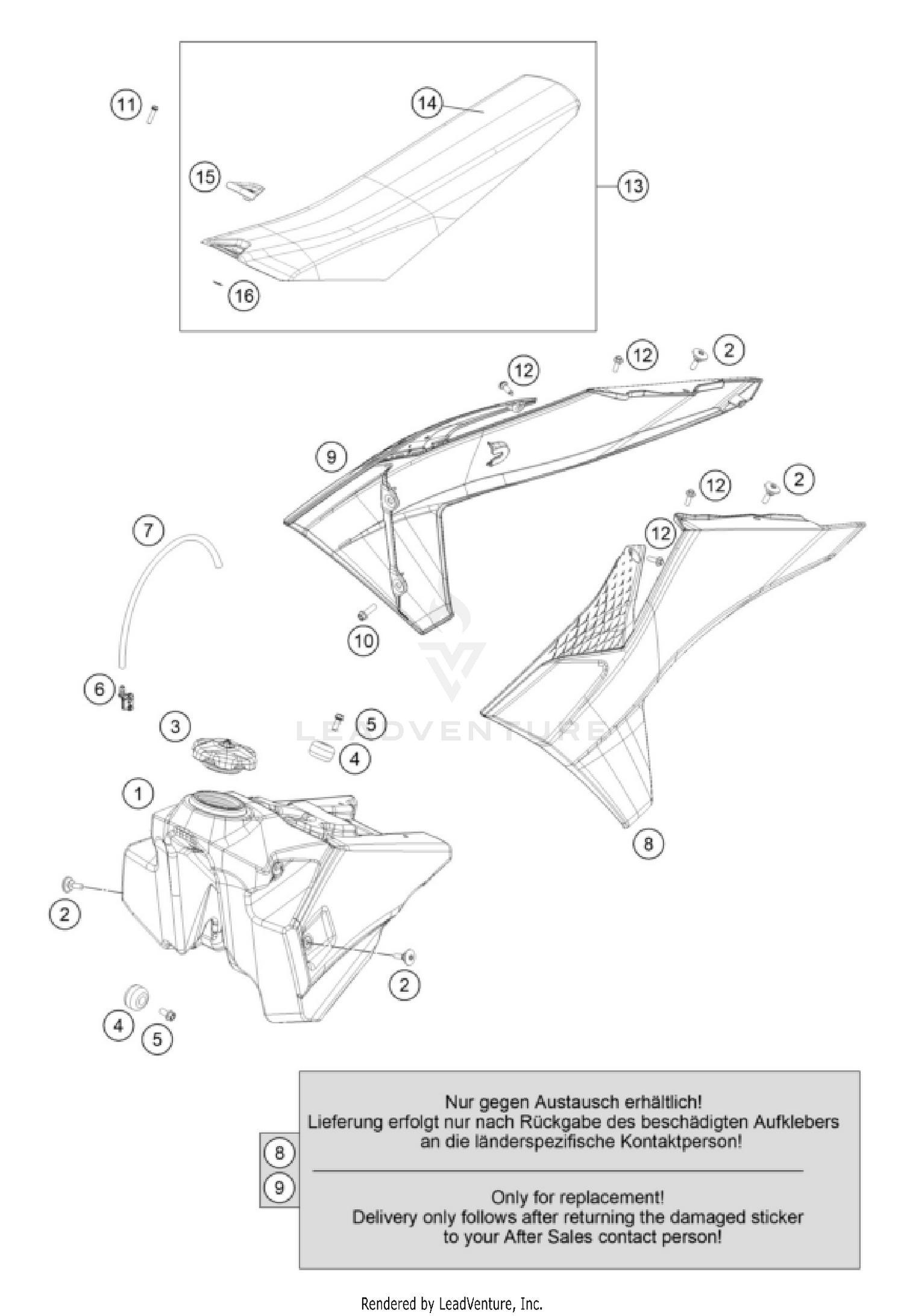 TANK, SEAT