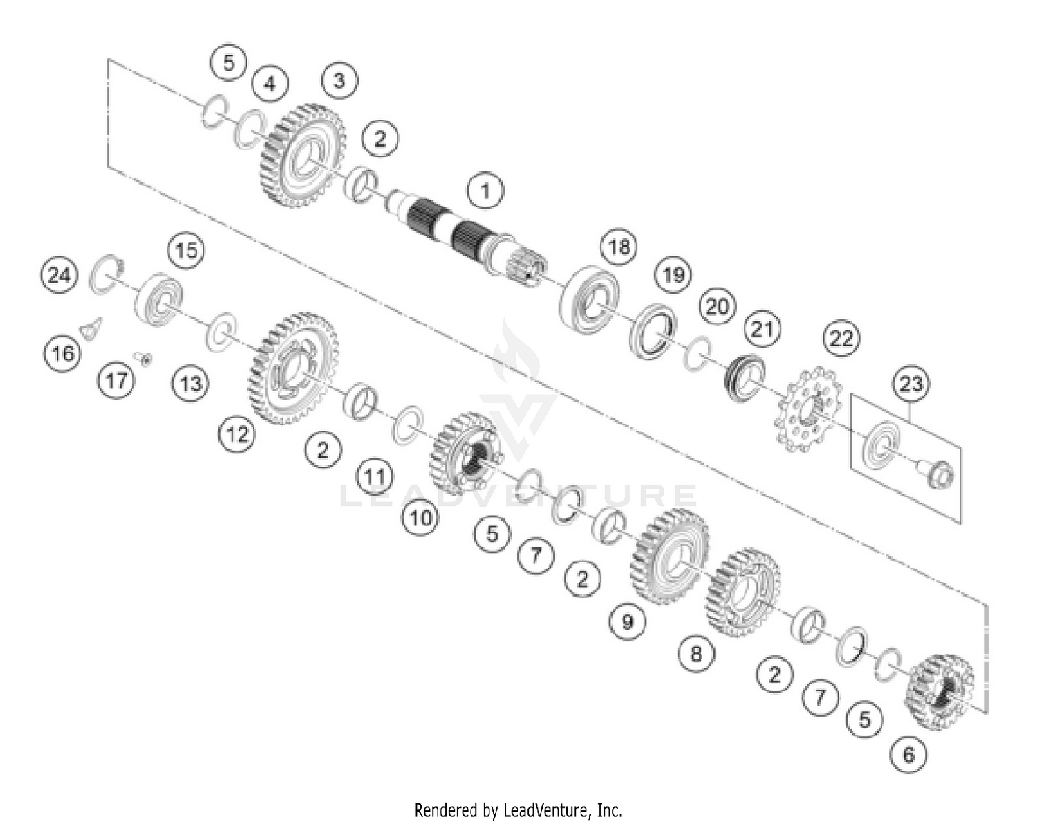 GETRIEBE II - ABTRIEBSWELLE