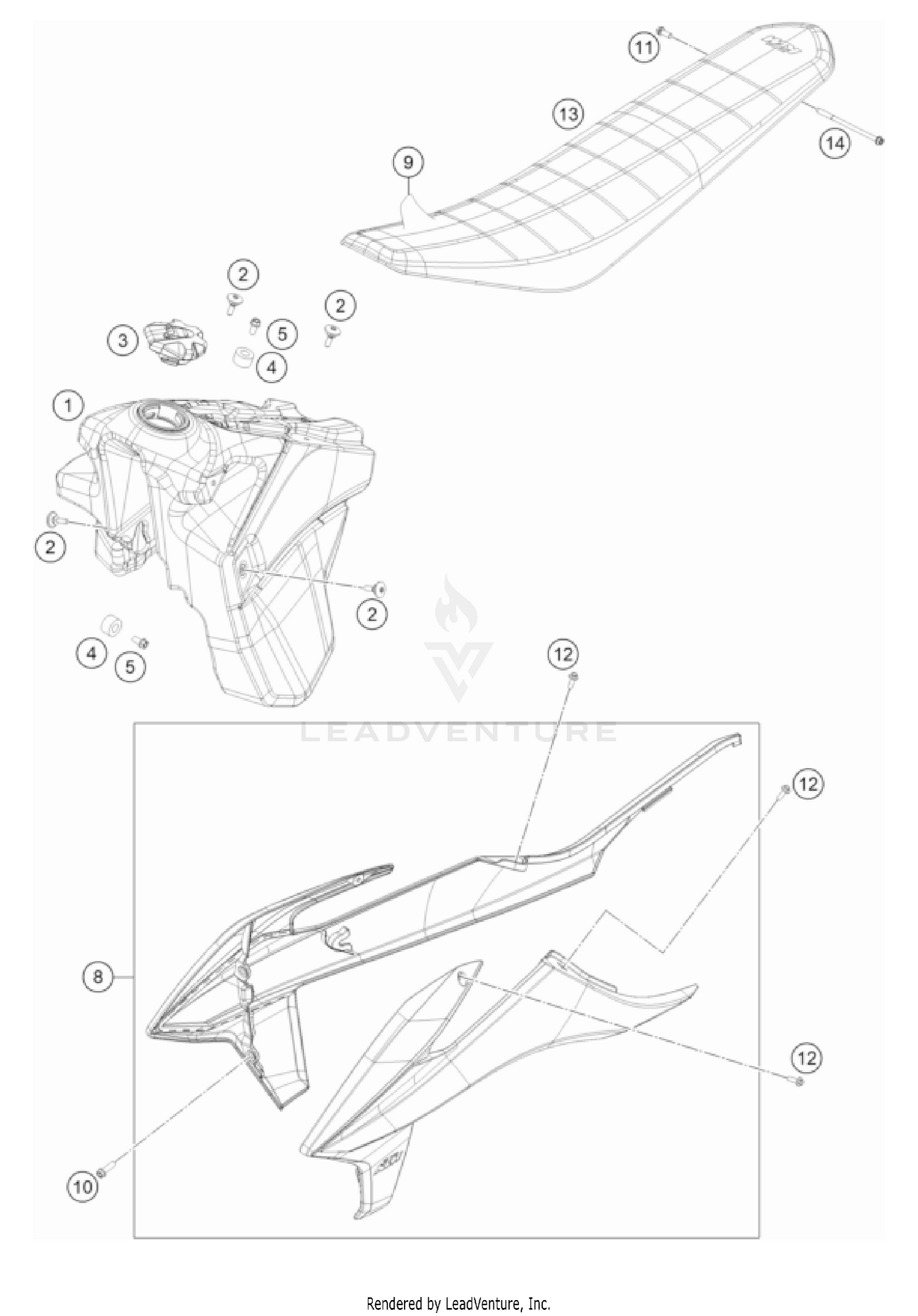 TANK, SEAT