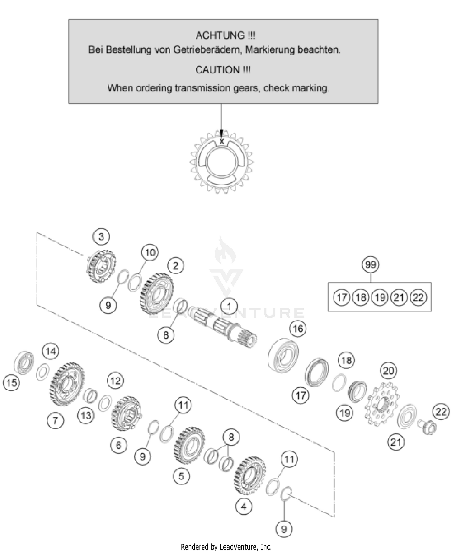 TRANSMISSION II - COUNTERSHAFT