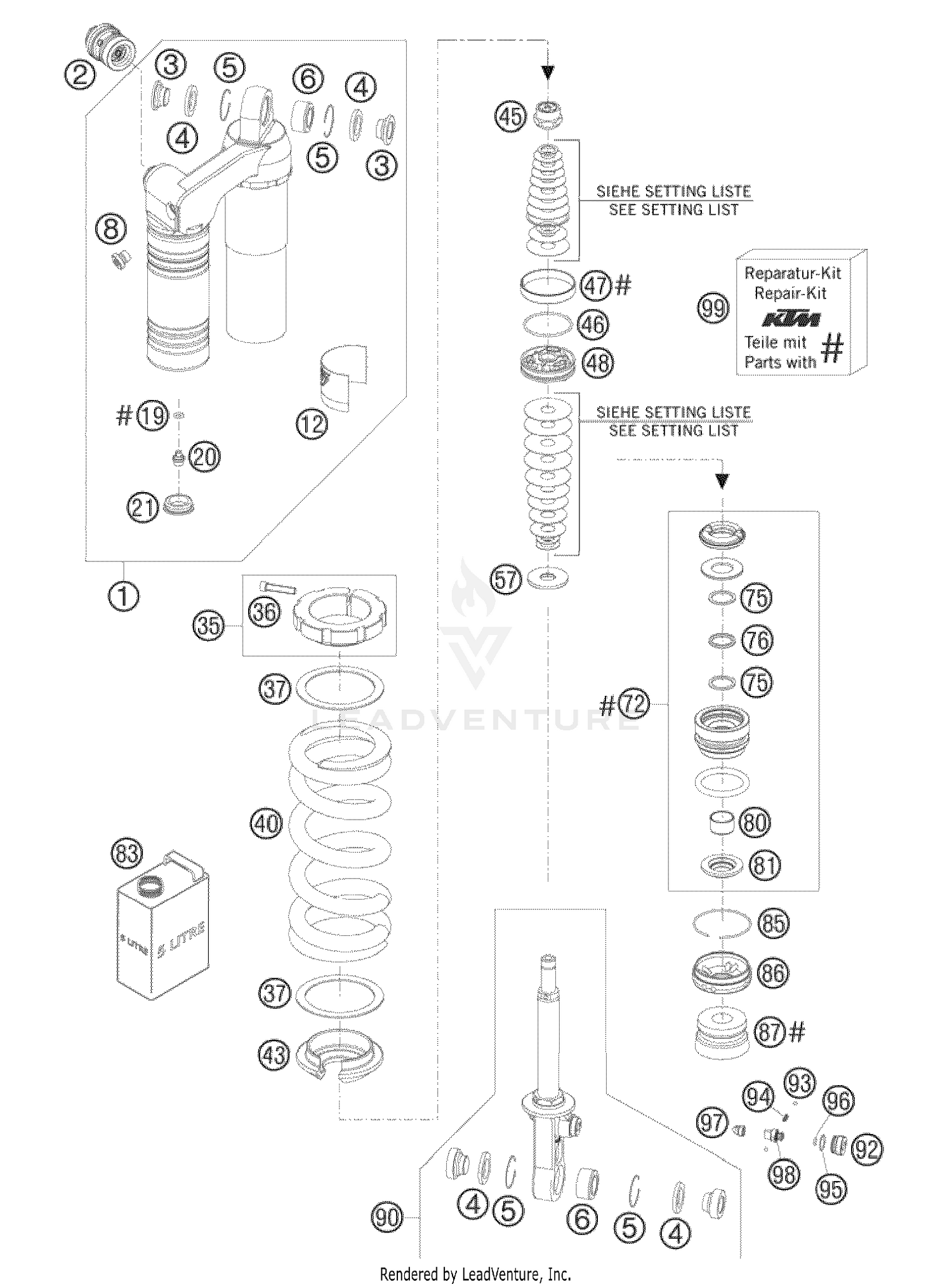 Shock Absorber Disassembled