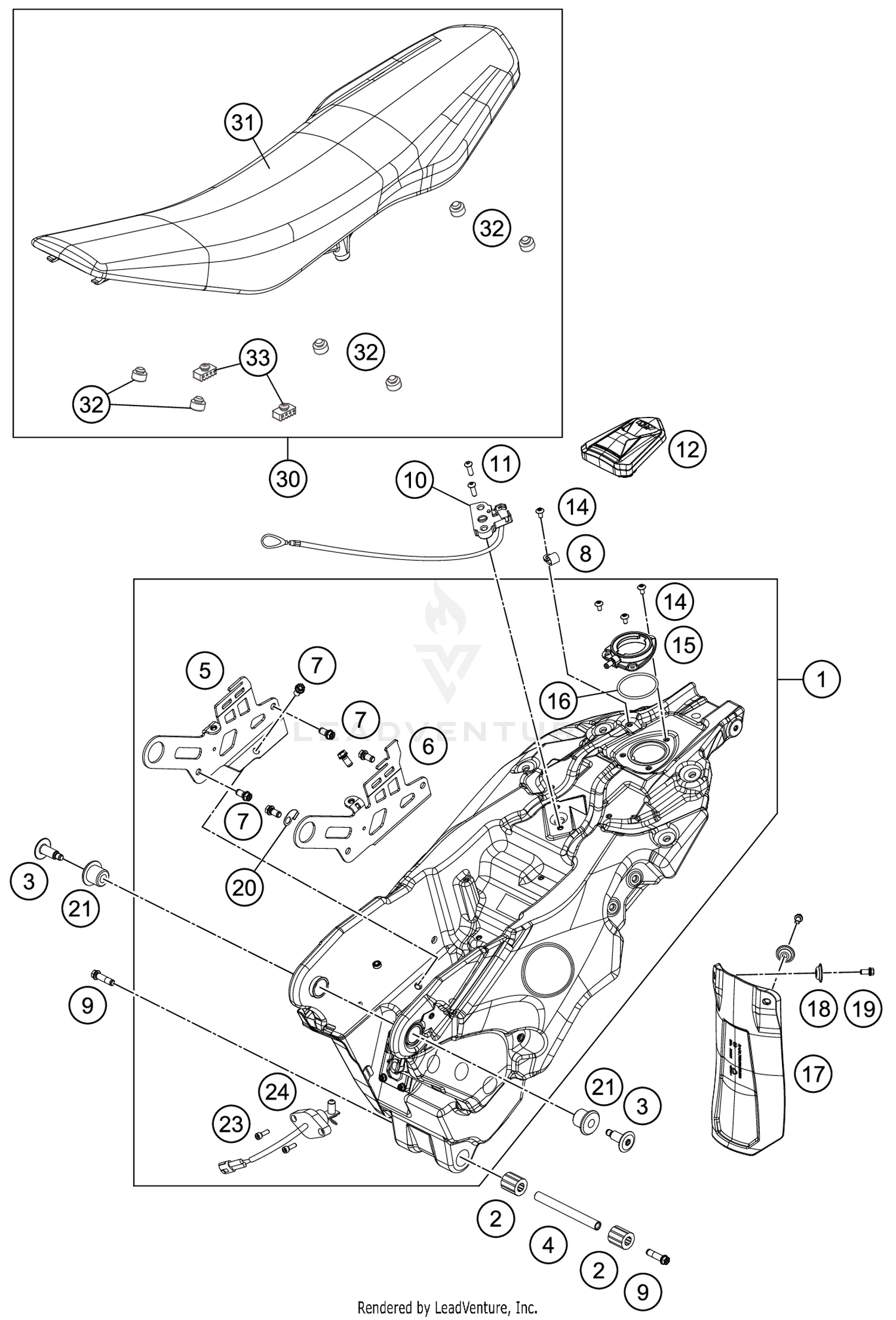 TANK, SEAT
