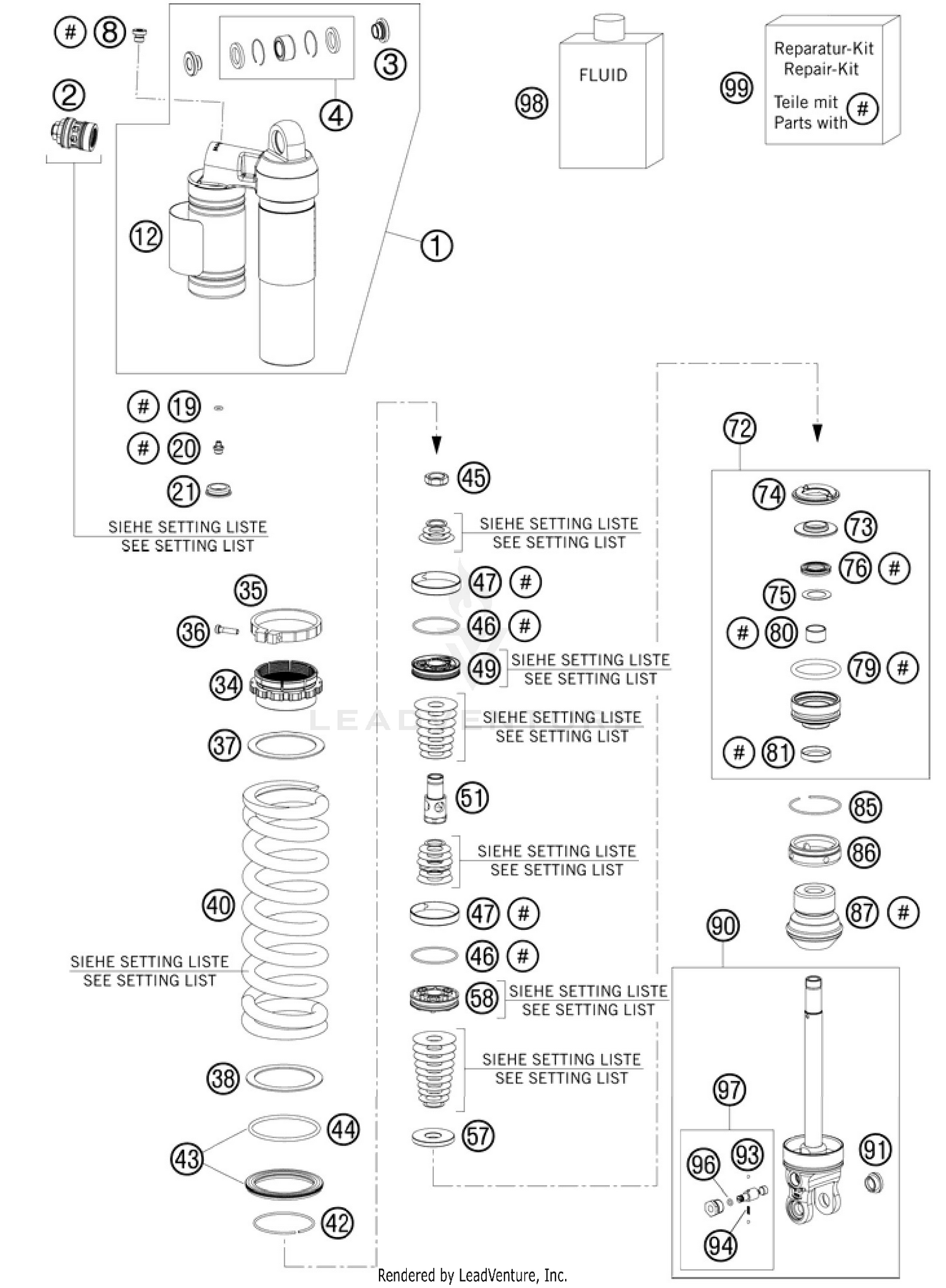 Shock Absorber Disassembled