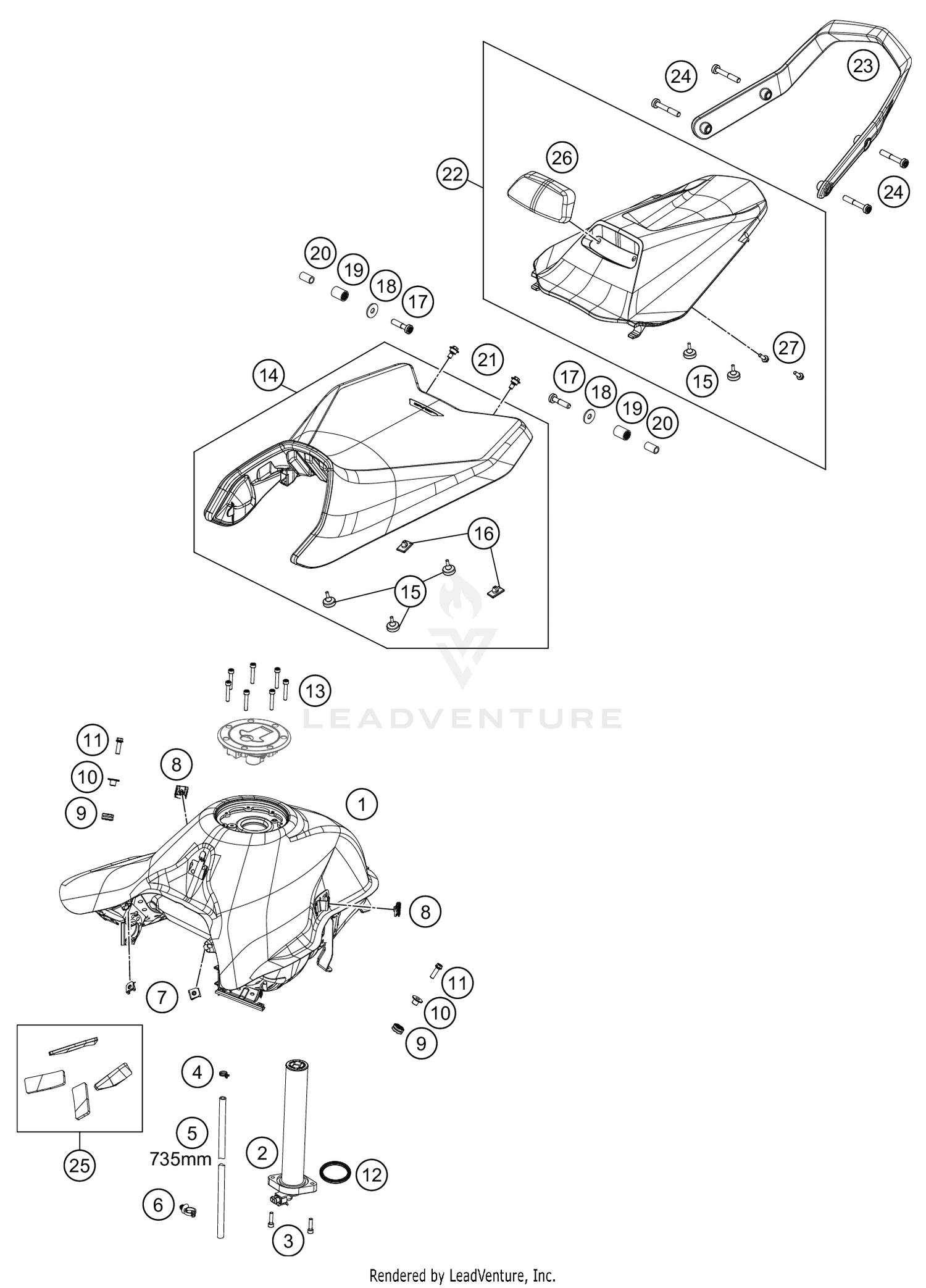 TANK, SEAT