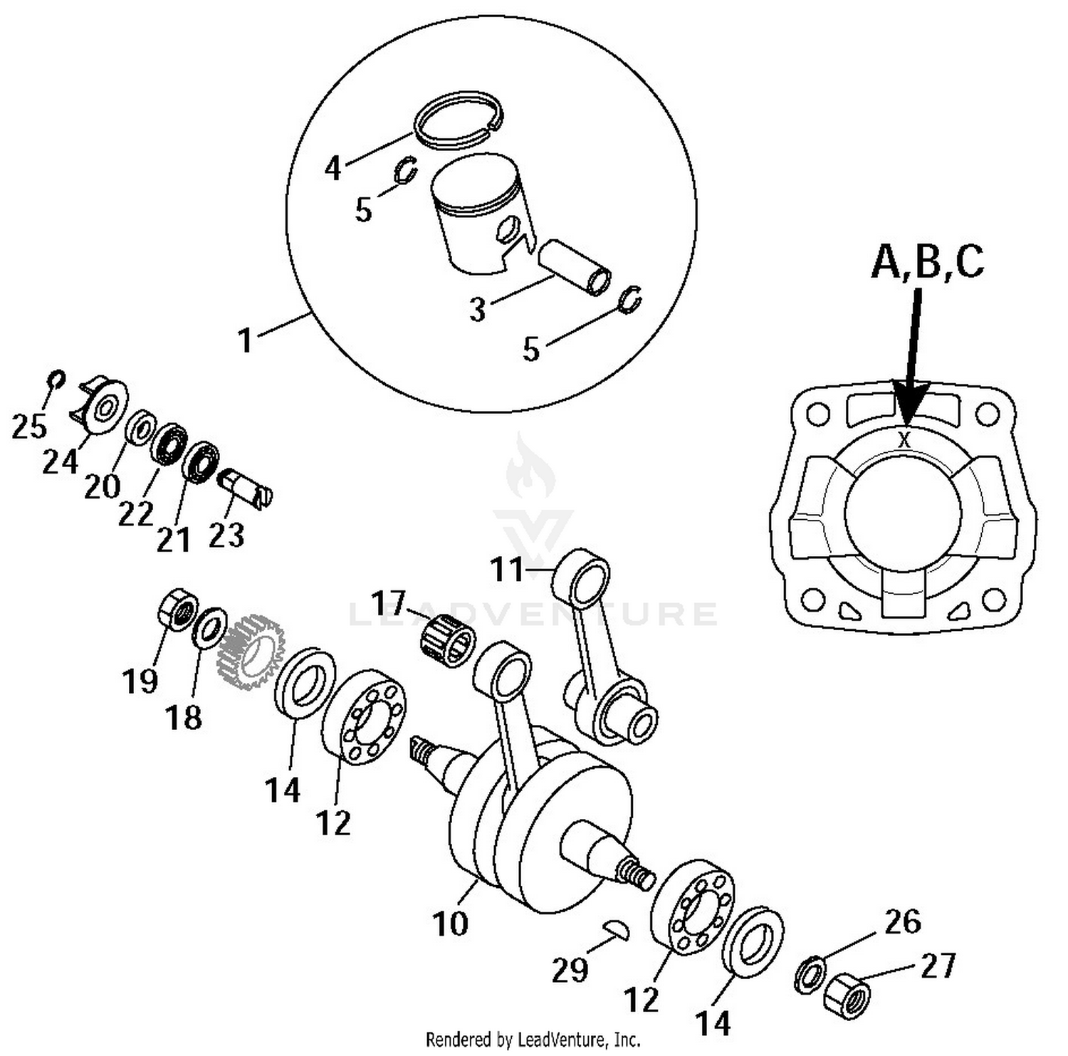 Crankshaft, Piston