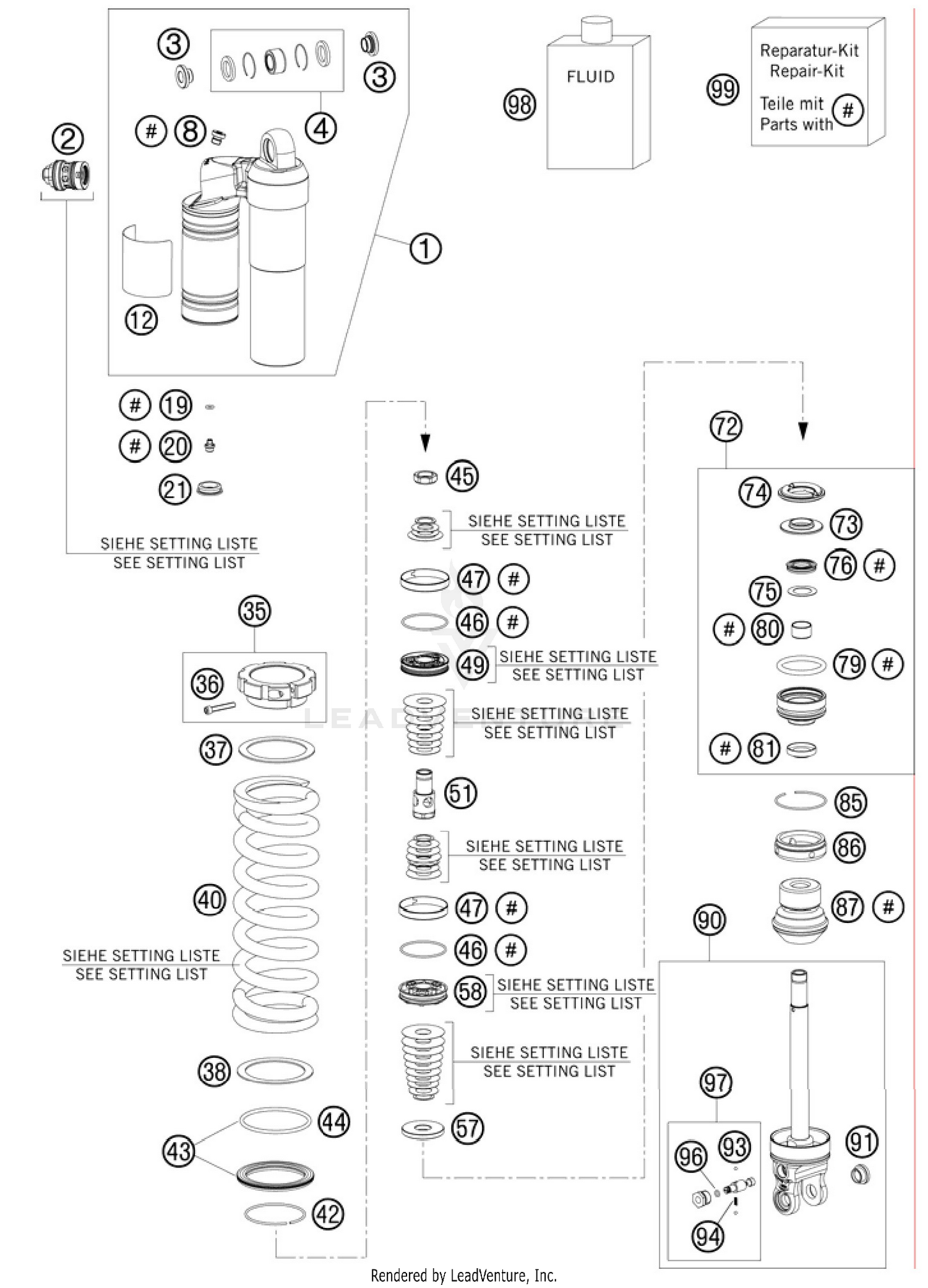 Shock Absorber Disassembled