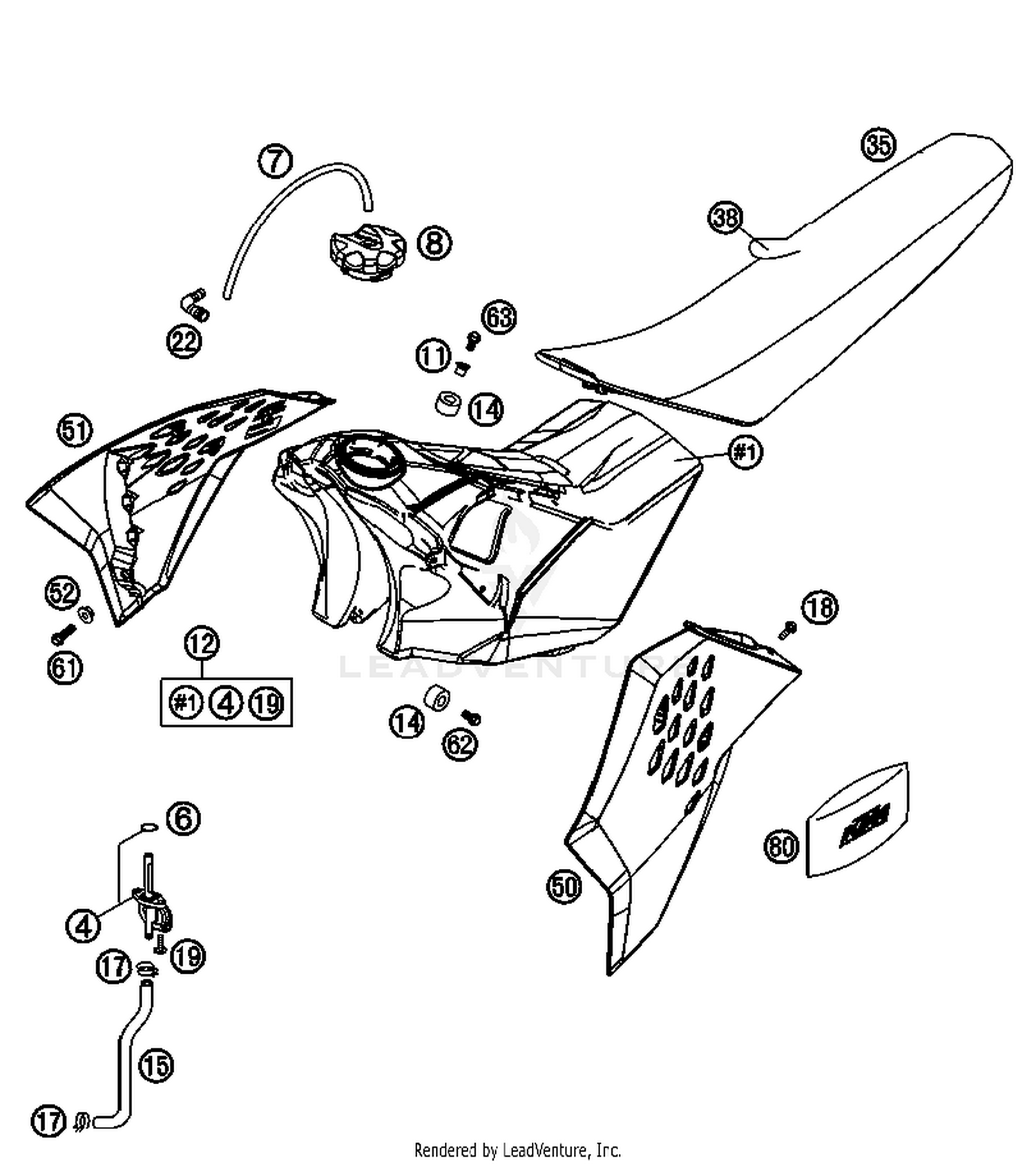 Tank, Seat, Cover