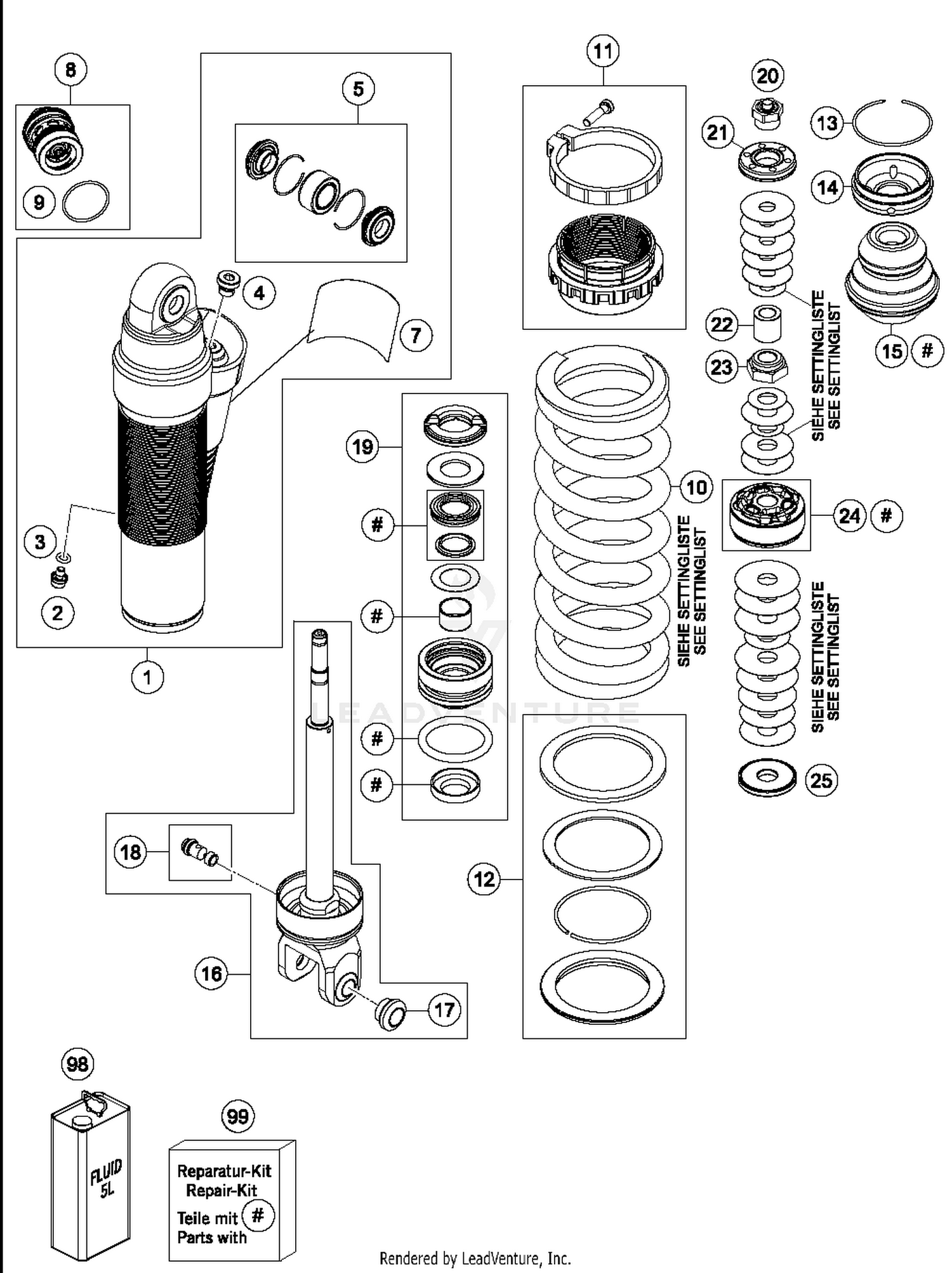 Shock Absorber Disassembled
