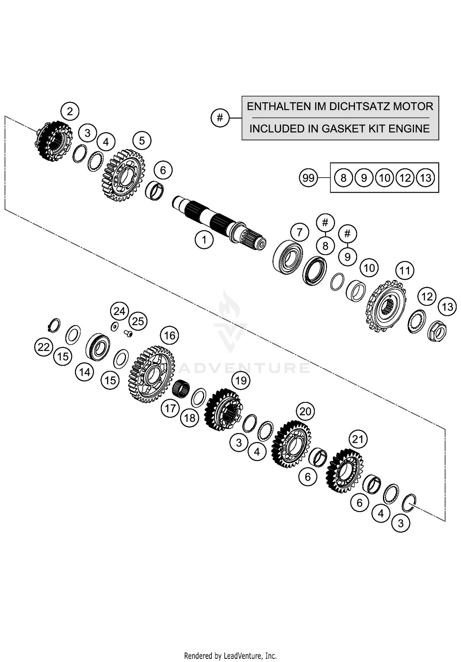 TRANSMISSION II - COUNTERSHAFT