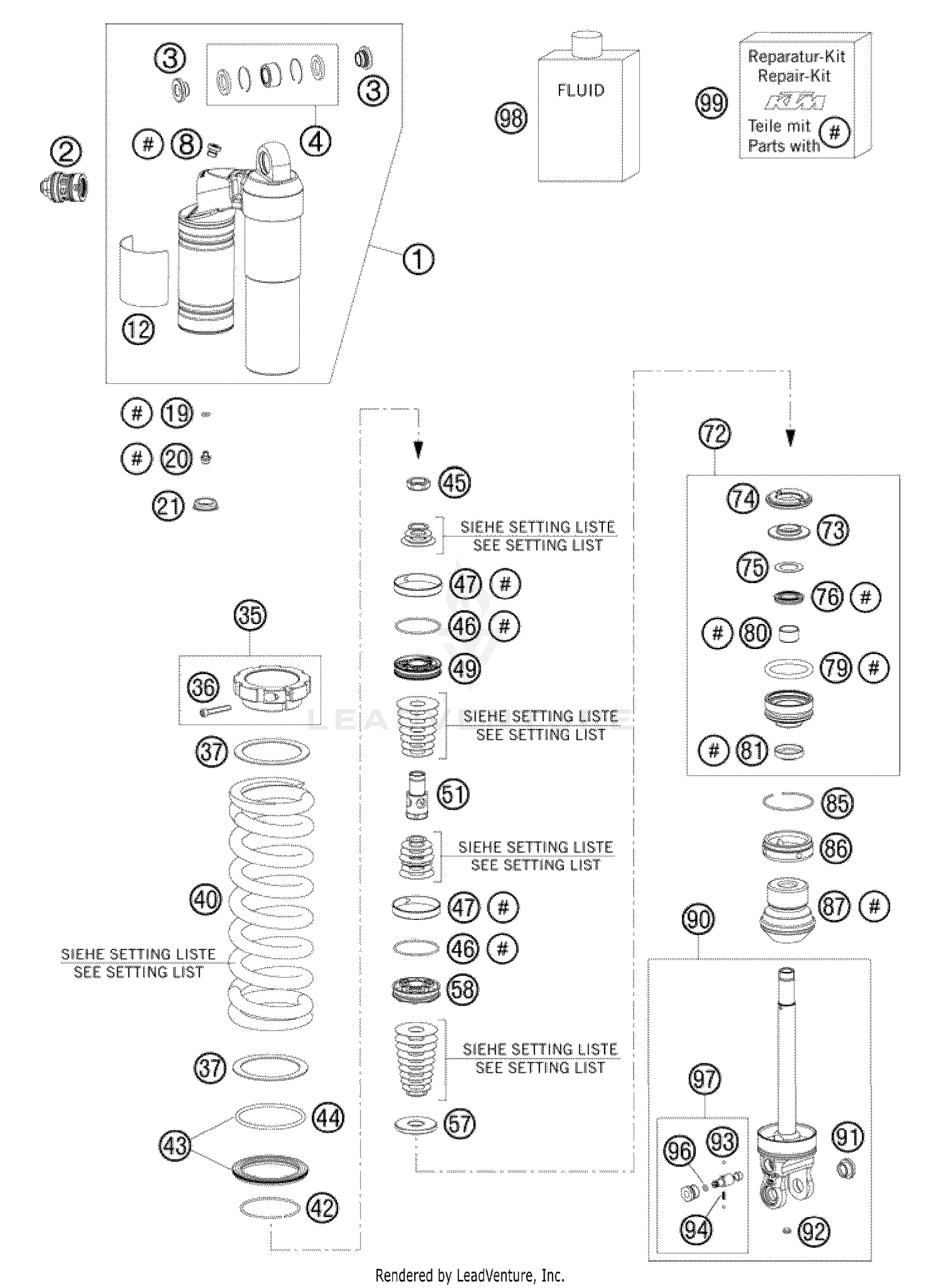 Shock Absorber Disassembled
