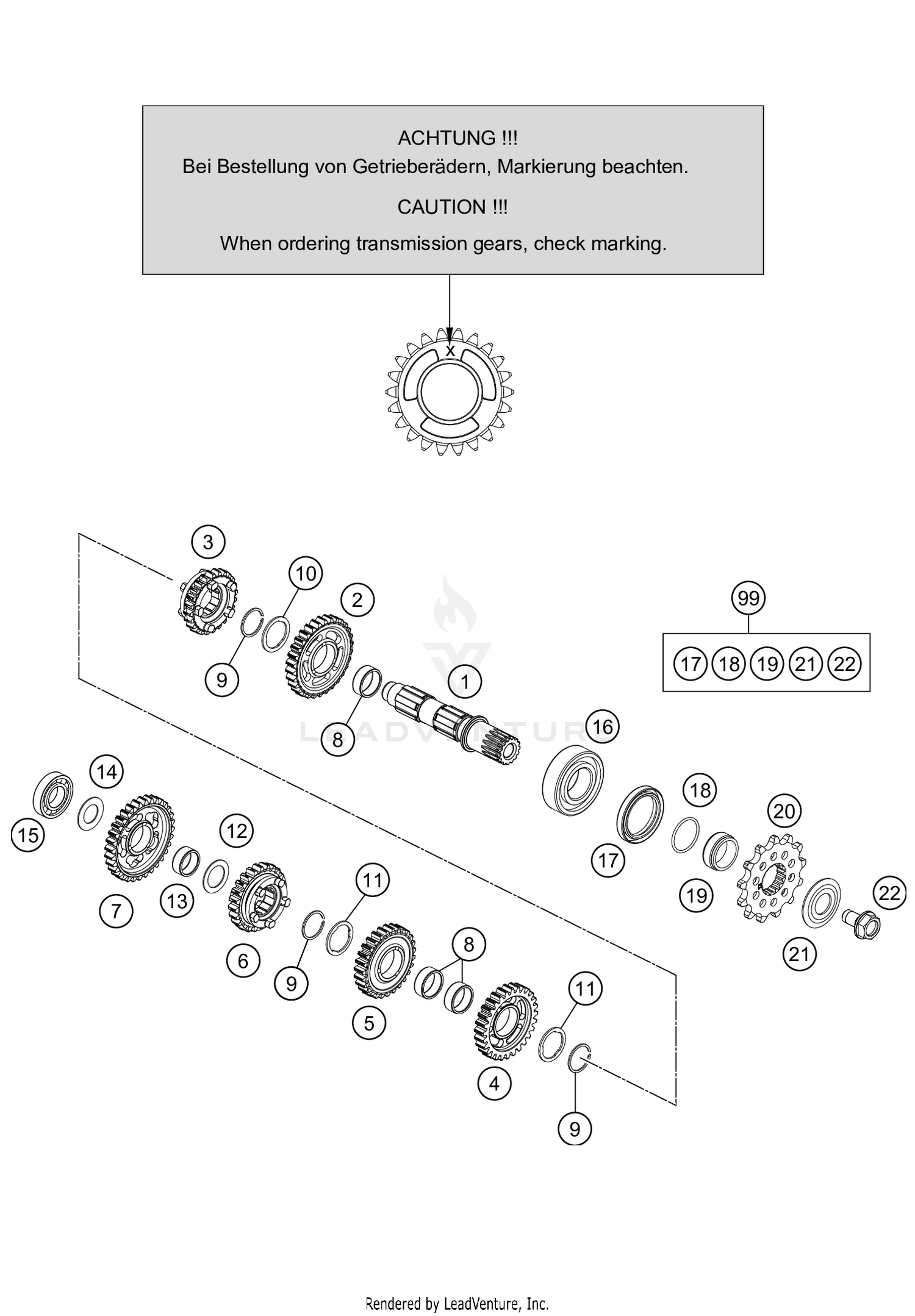 TRANSMISSION II - COUNTERSHAFT