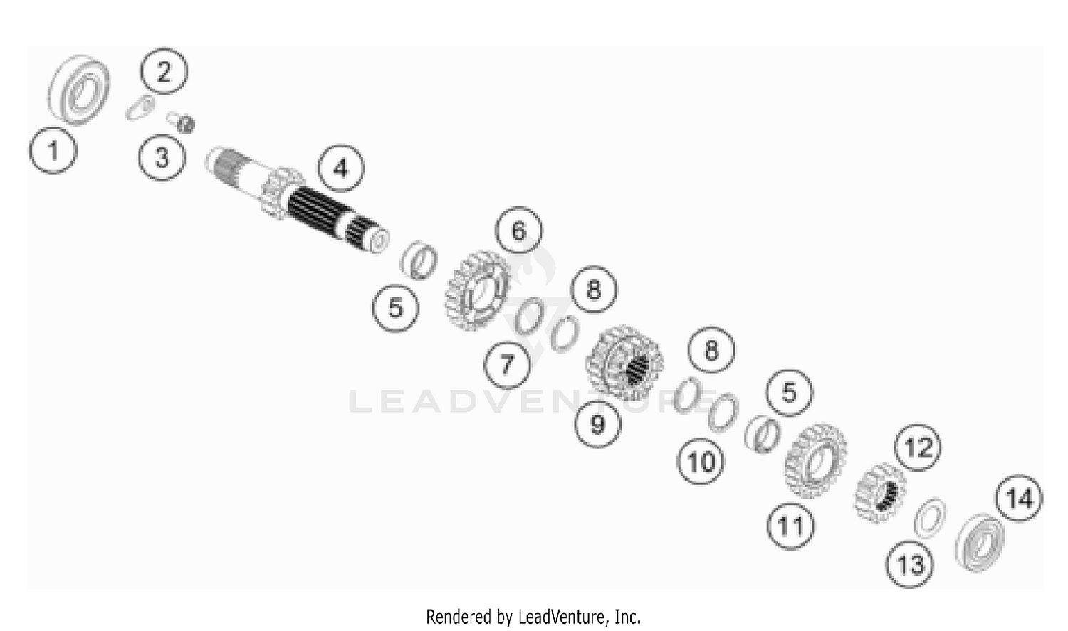TRANSMISSION I - MAIN SHAFT