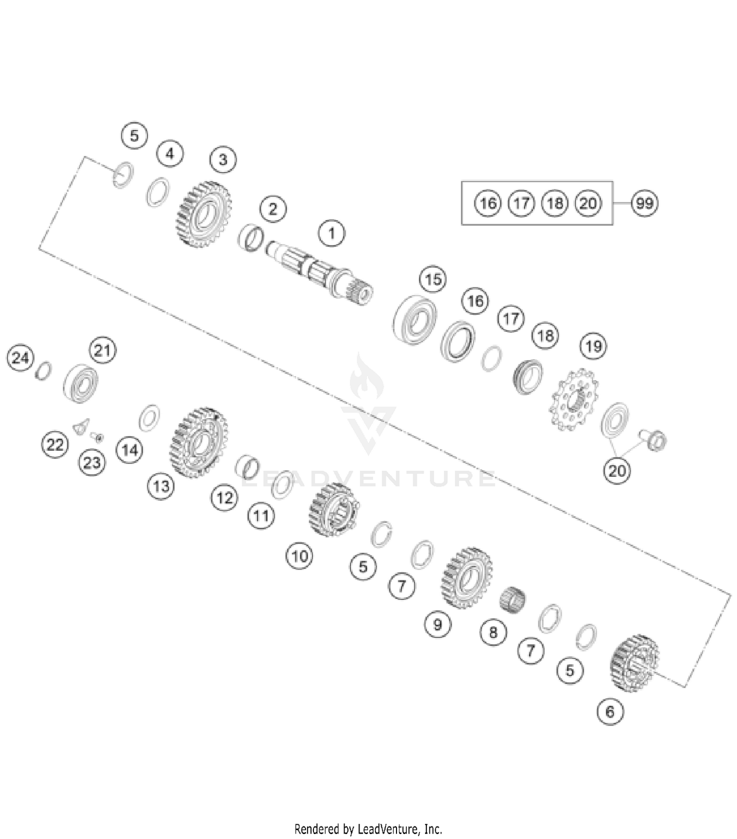 TRANSMISSION II - COUNTERSHAFT
