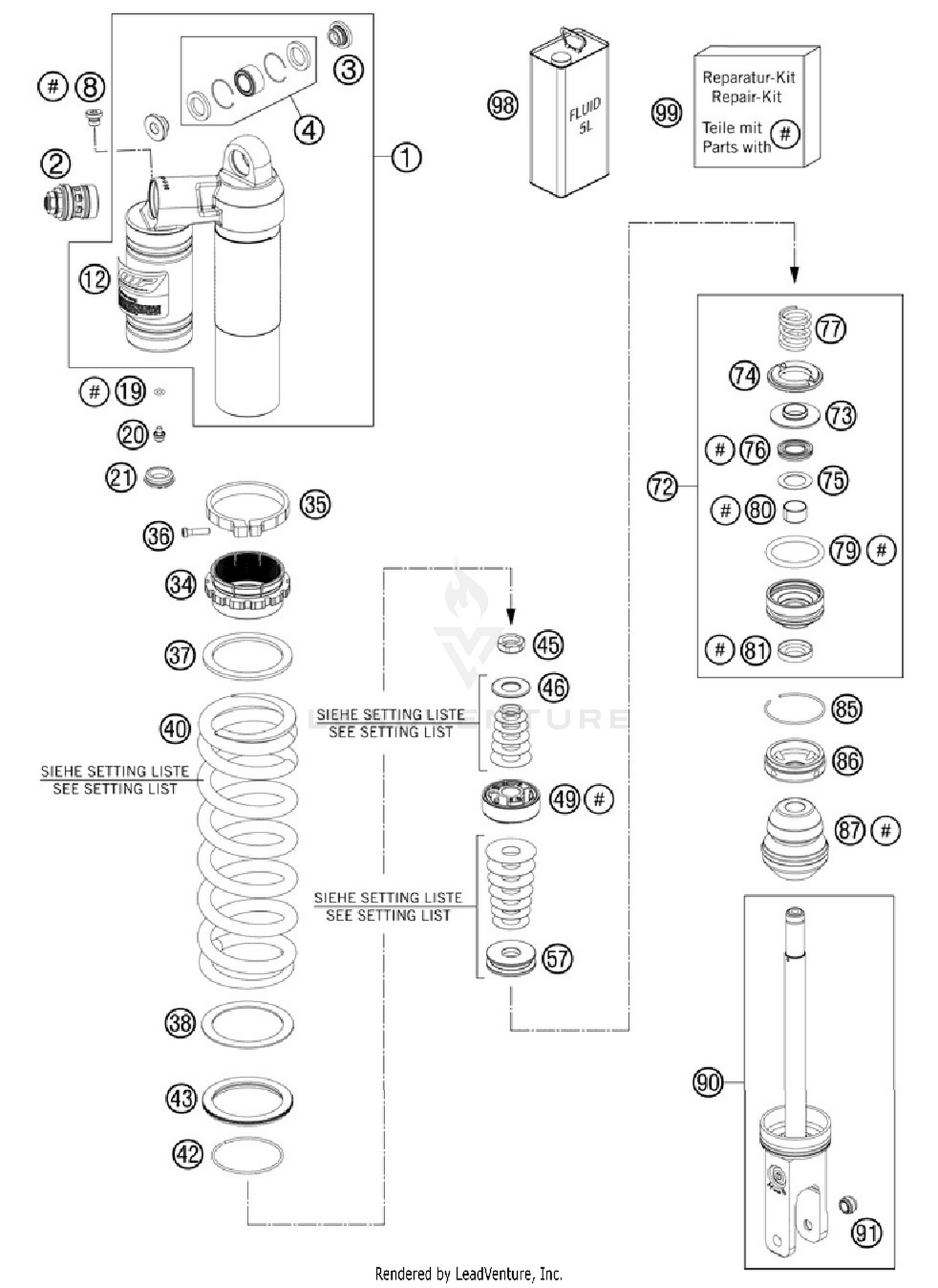 Shock Absorber Disassembled