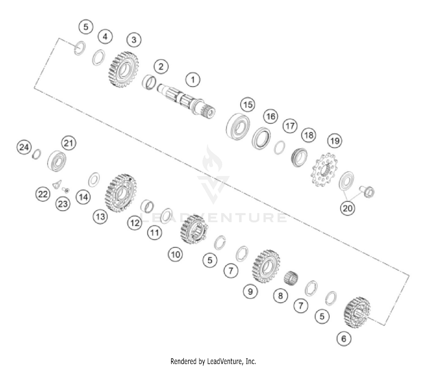 TRANSMISSION II - COUNTERSHAFT
