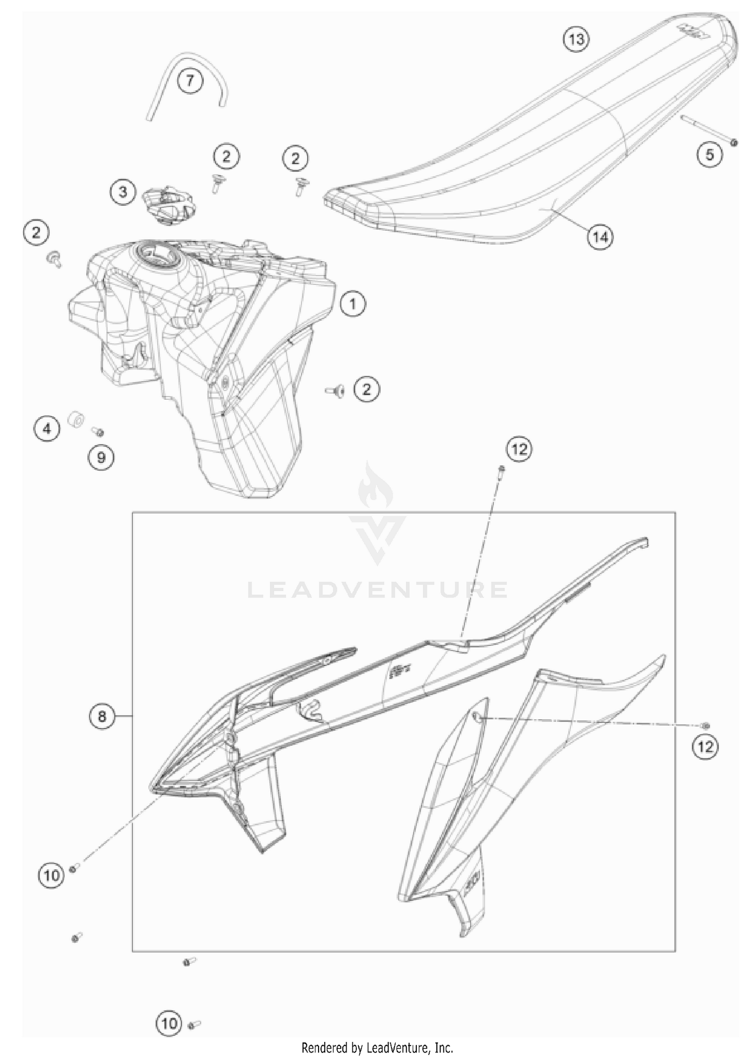 TANK, SEAT