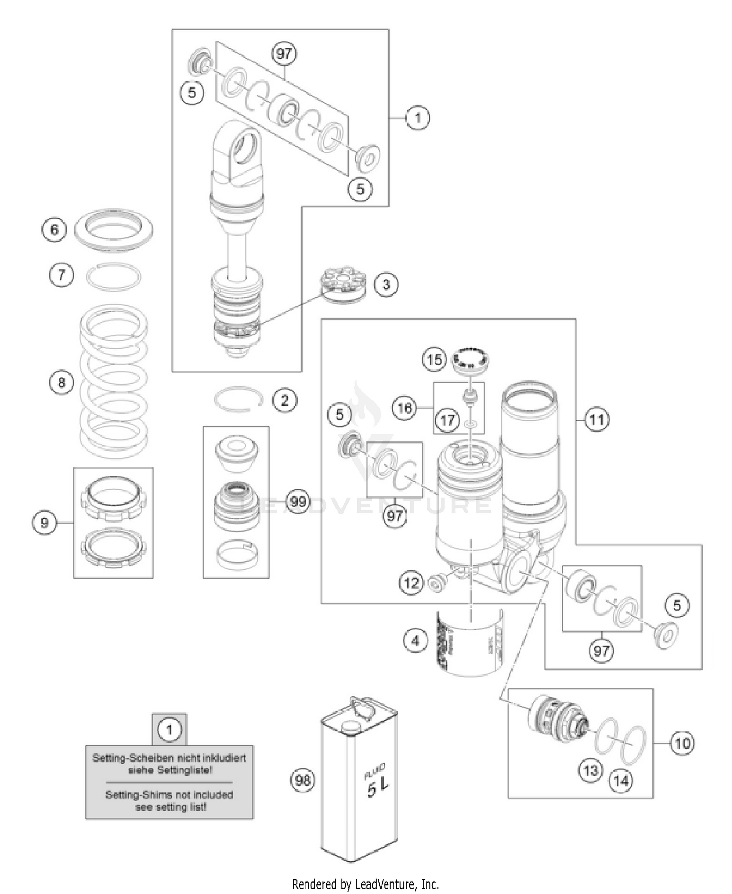 SHOCK ABSORBER DISASSEMBLED
