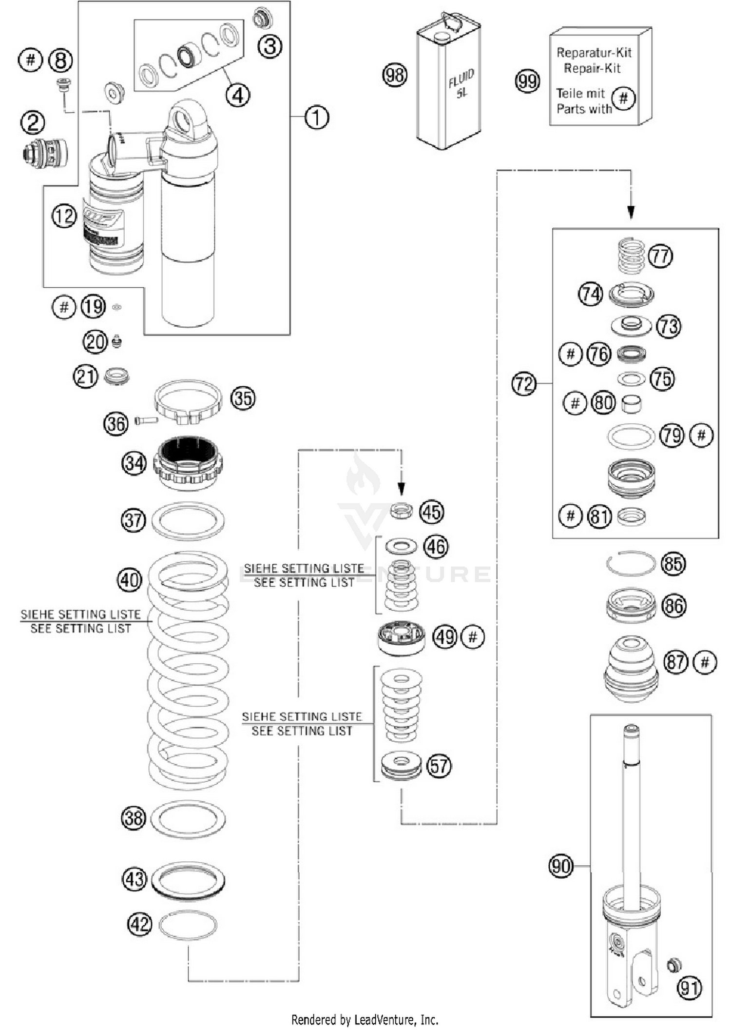 Shock Absorber Disassembled