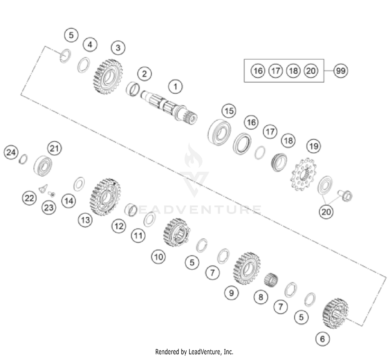 TRANSMISSION II - COUNTERSHAFT