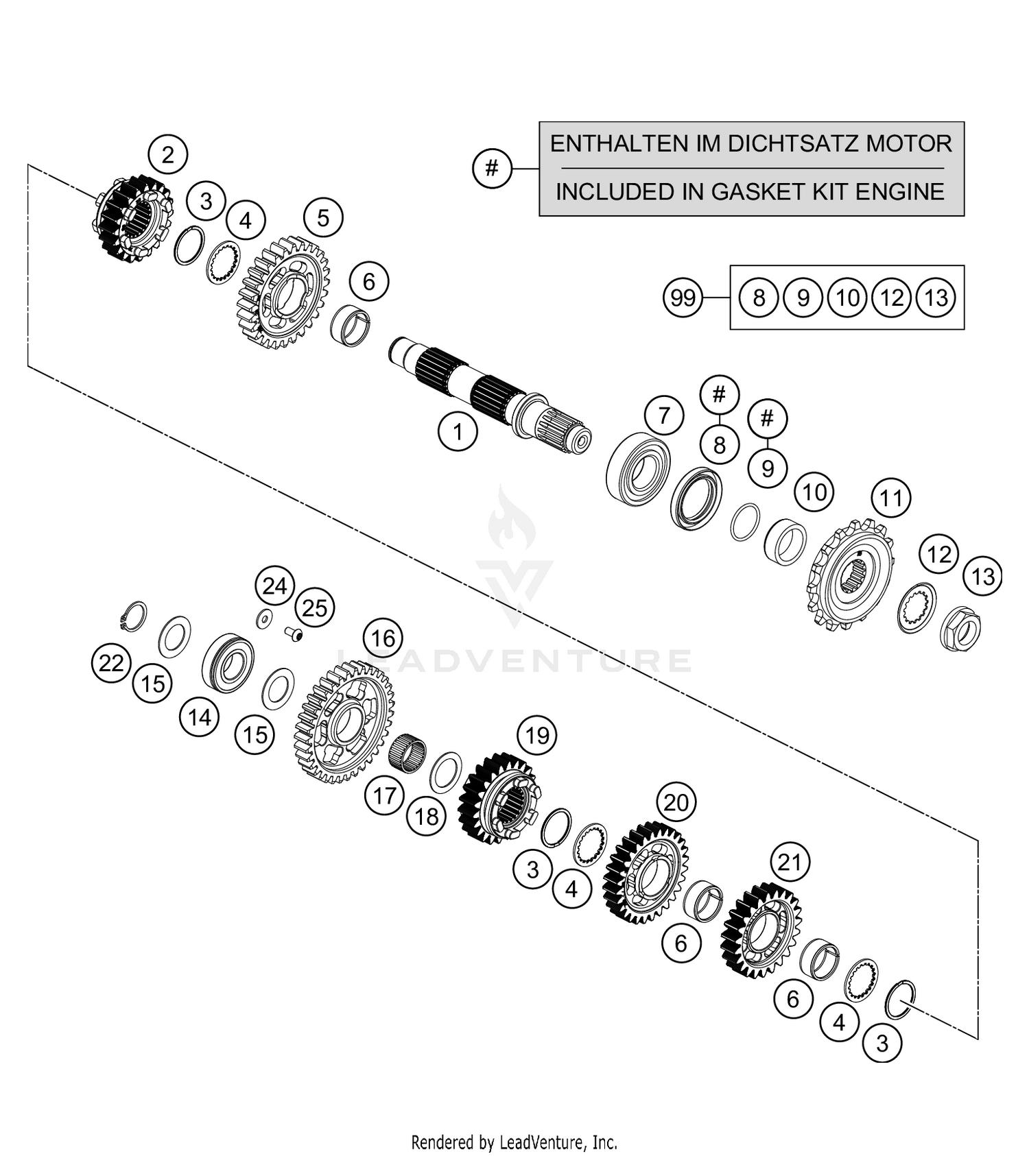 TRANSMISSION II - COUNTERSHAFT