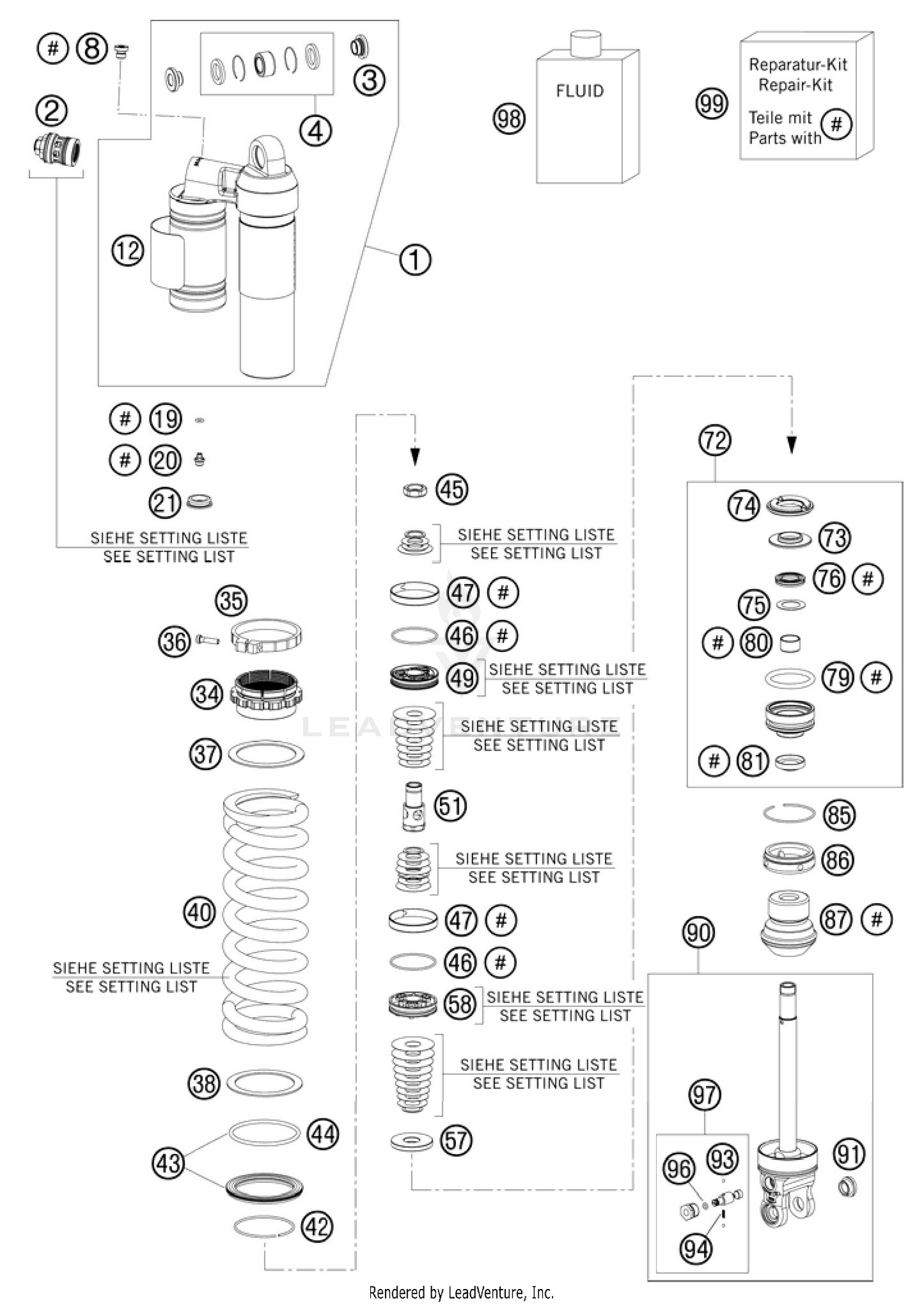 Shock Absorber Disassembled