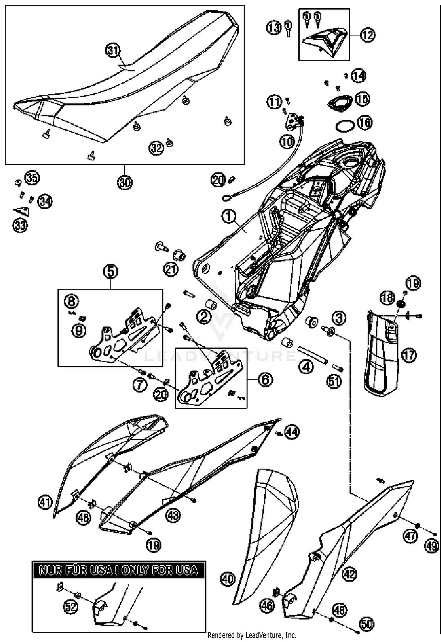 Tank, Seat, Cover