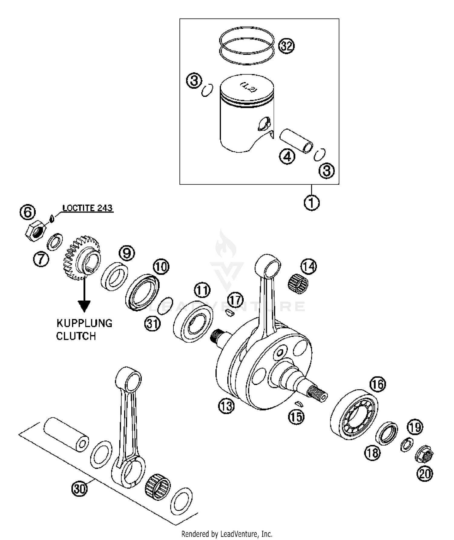Crankshaft, Piston