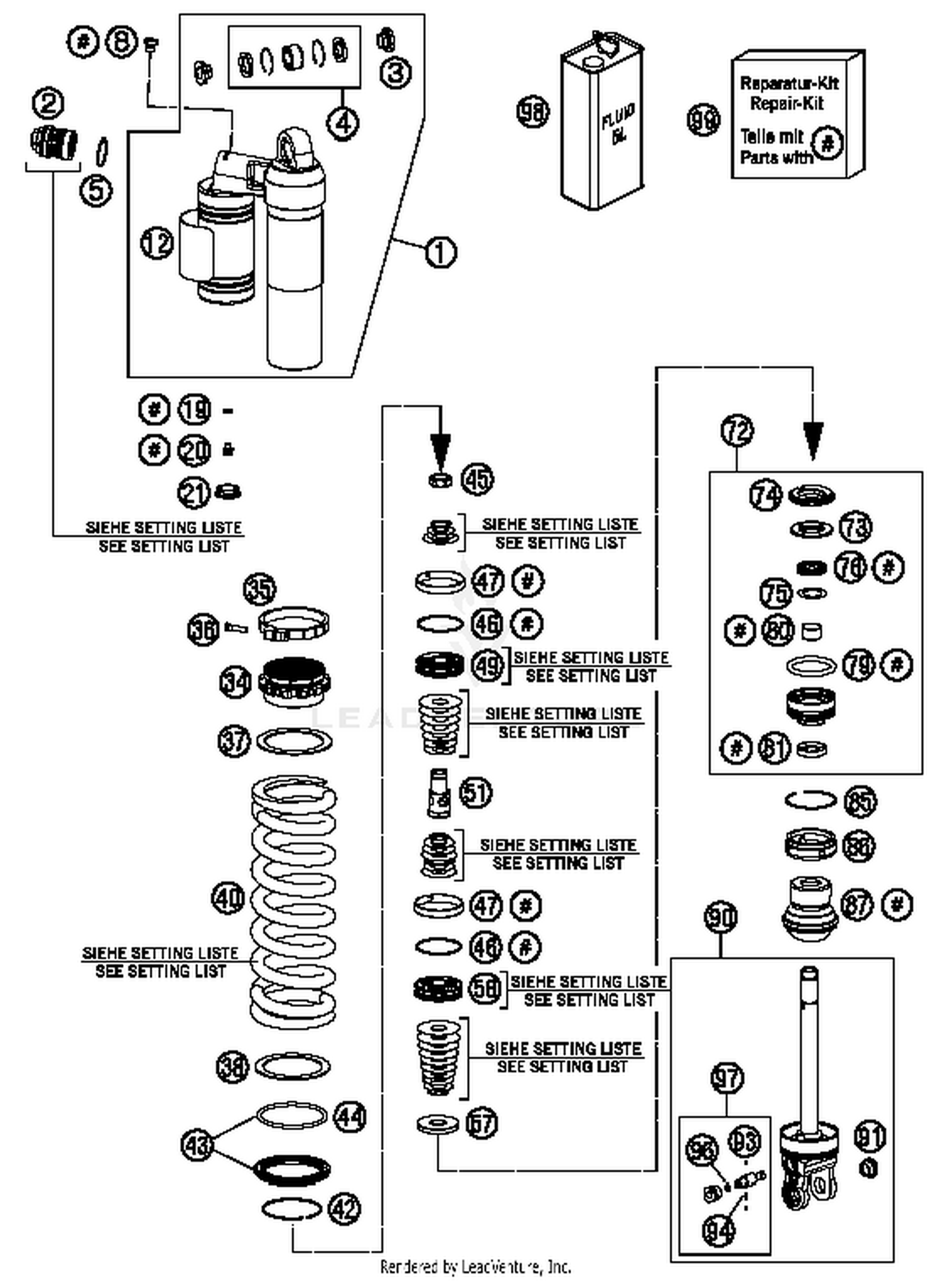 Shock Absorber Disassembled