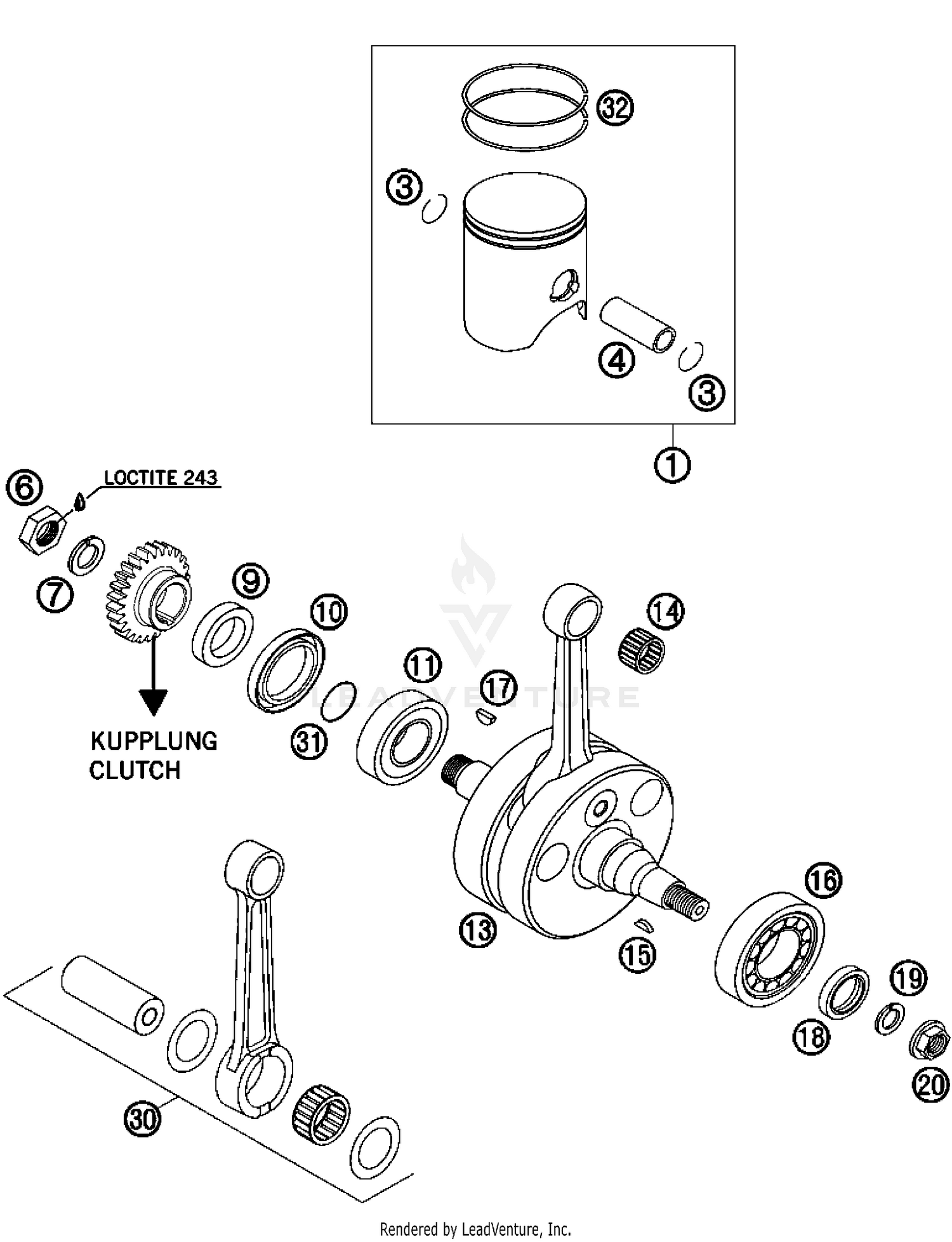 Crankshaft, Piston