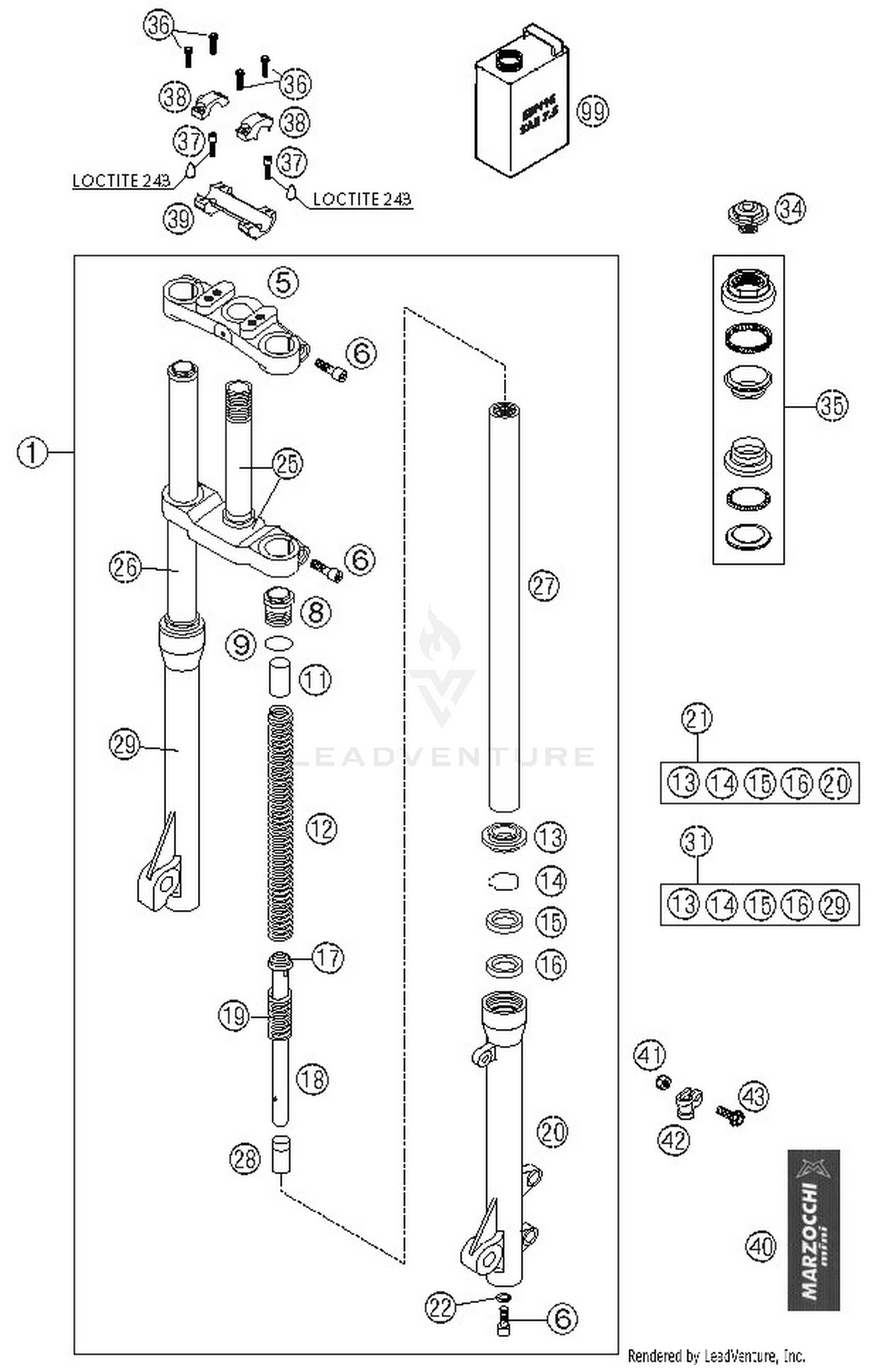 Front Fork Marzocchi