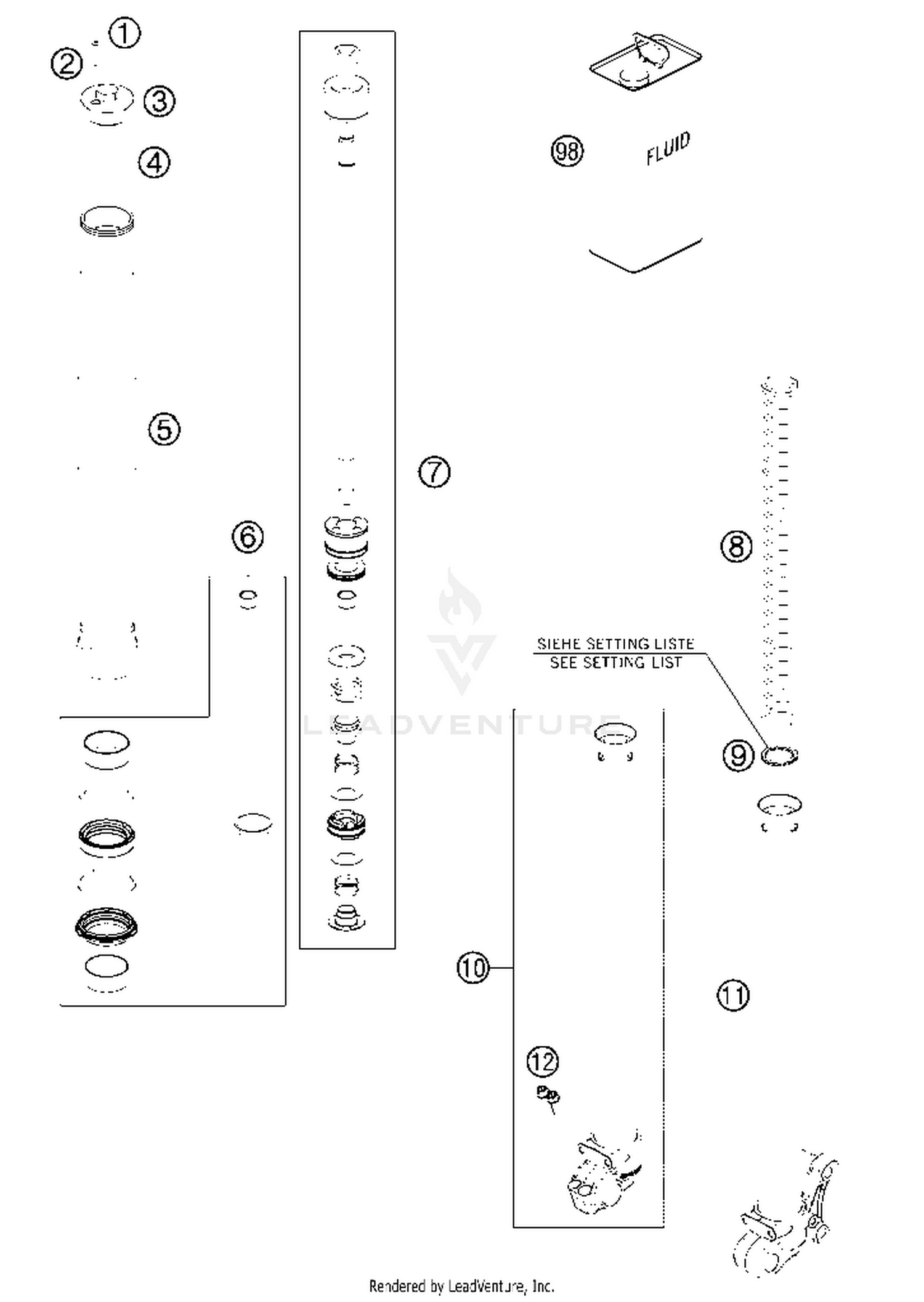 Front Fork Disassembled