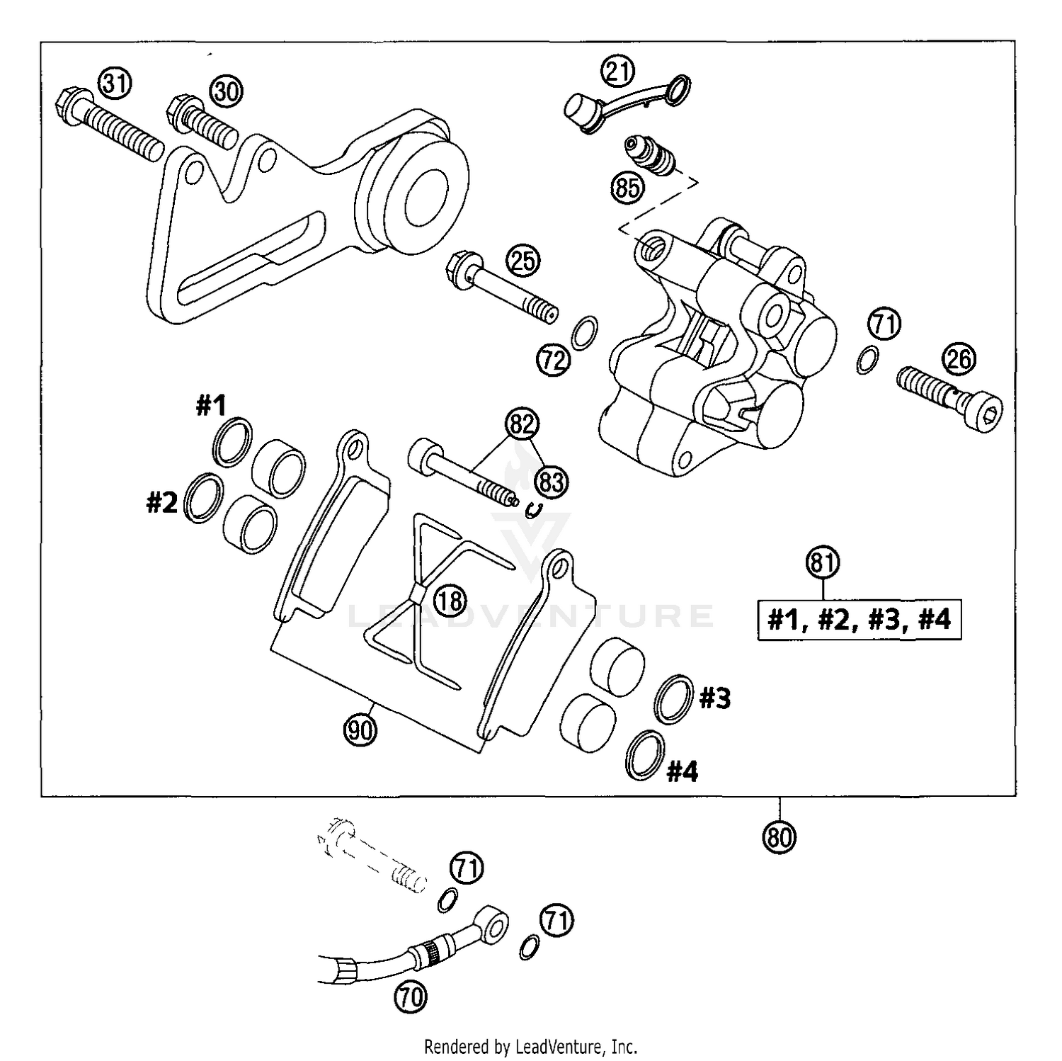 Brake Caliper Rear Formula
